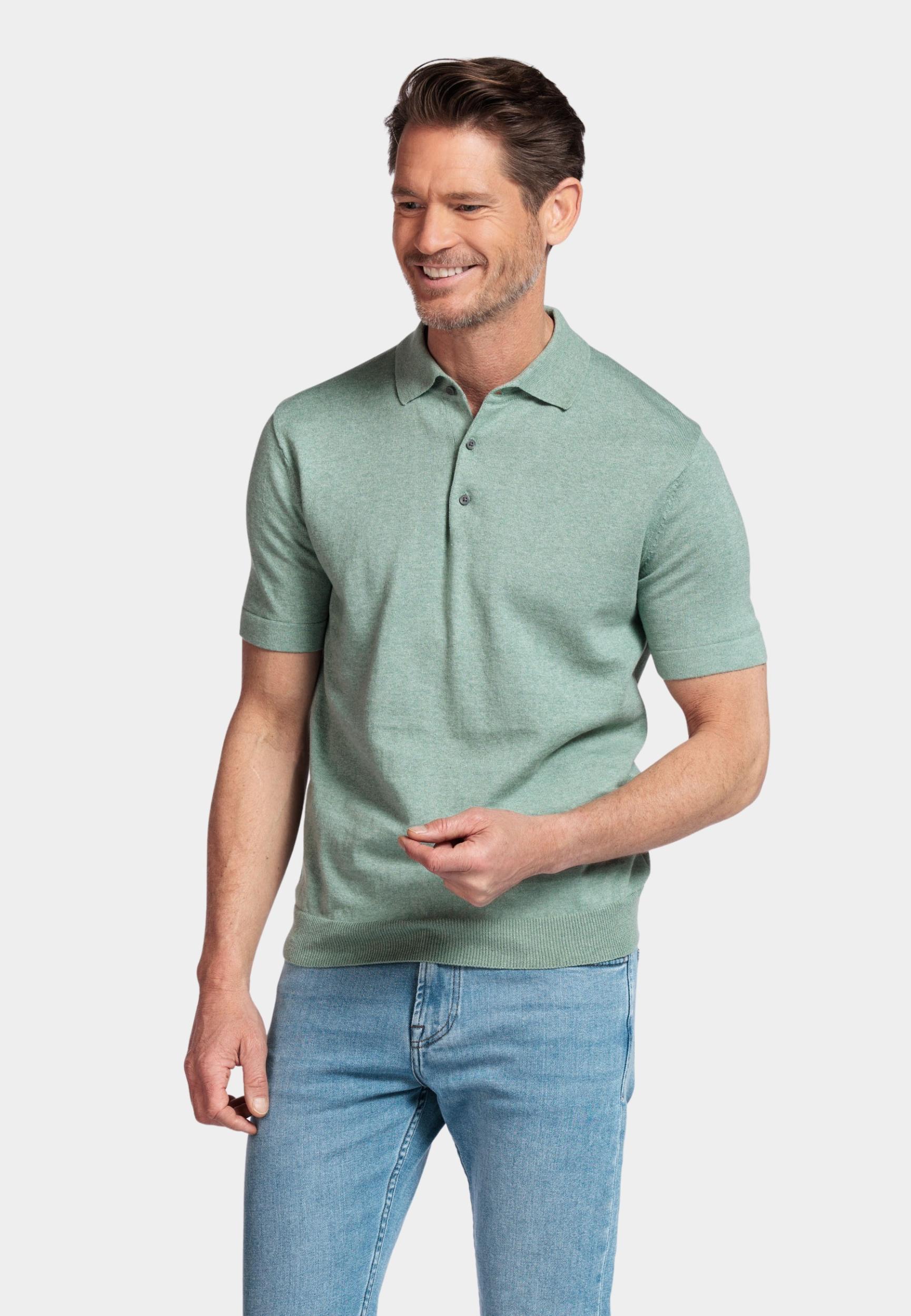 Baileys Polo korte mouw Groen Polo knitted Pullover - SS 14 515788/725