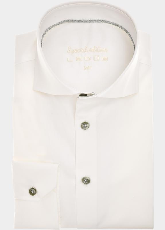 Ledub Business hemd lange mouw Beige LE25230/301 SF5 0143421/920-550-000