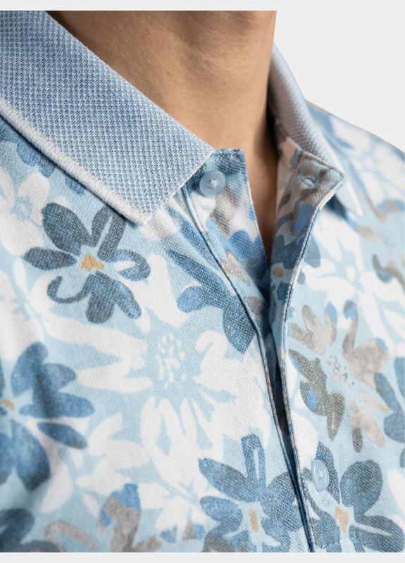 Bos Polo heren Blauw Usher 10-61/light blue