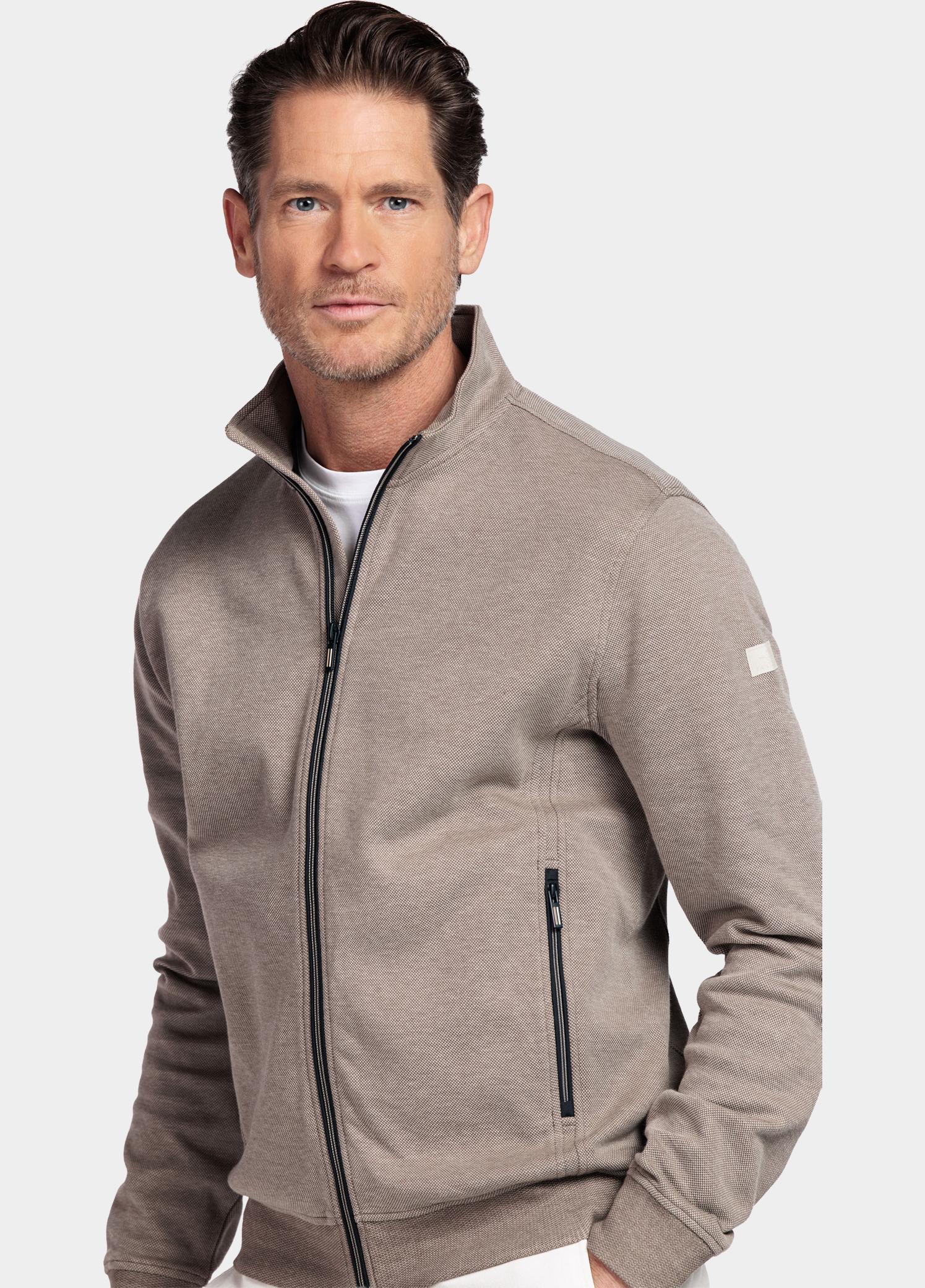 Baileys sweatvest heren Beige Sweat Cardigan Zip  2-tone 612246/86