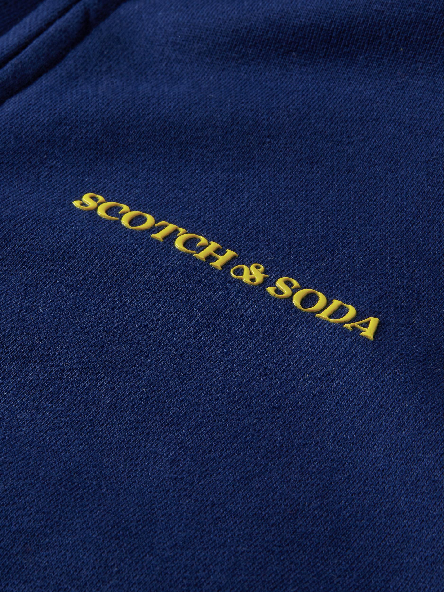 Scotch & Soda Vest Blauw Zip-through hoodie in Organic 169142/1149