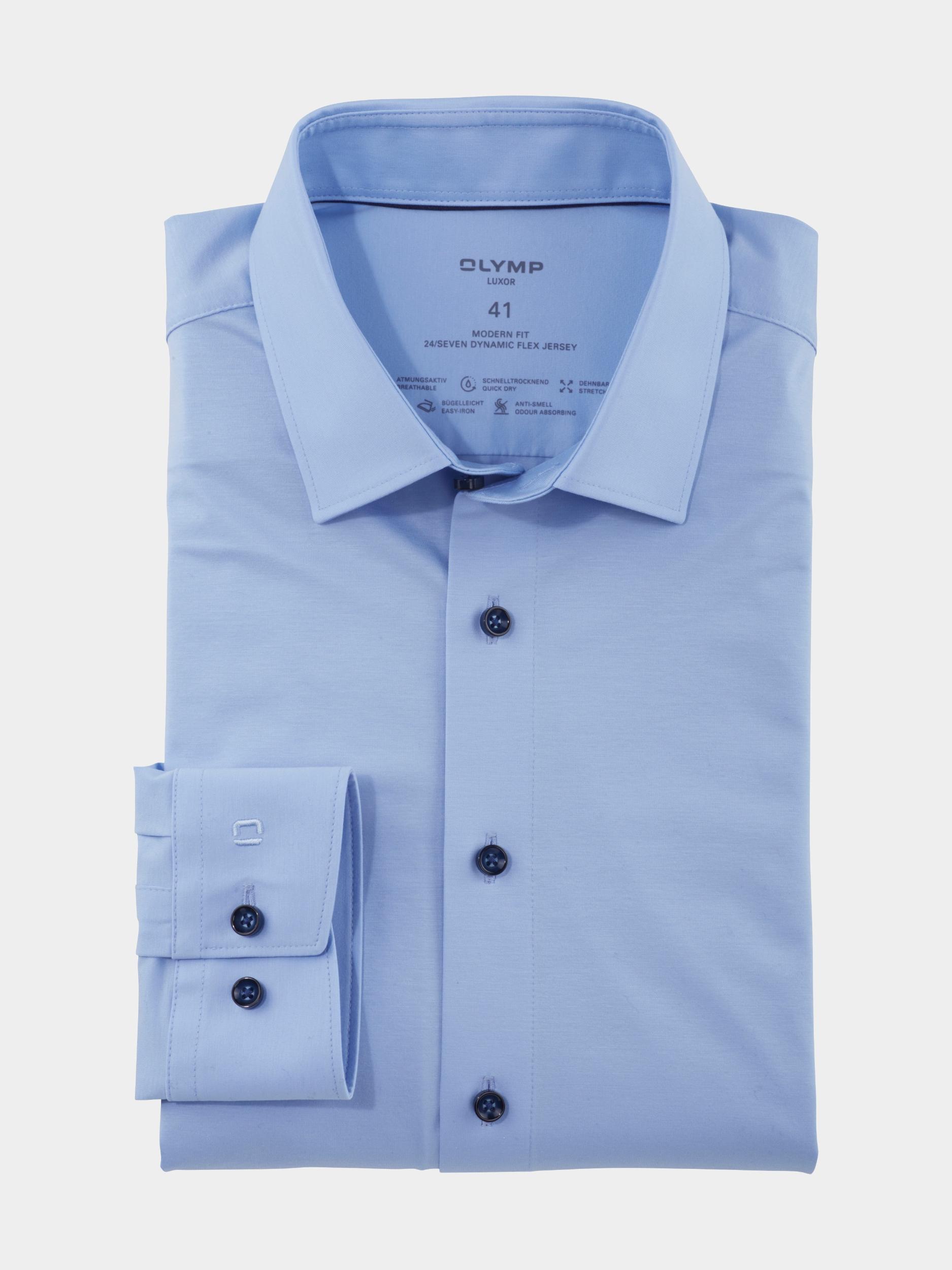 Olymp Business hemd lange mouw Blauw 1202/64 Hemden 120264/10