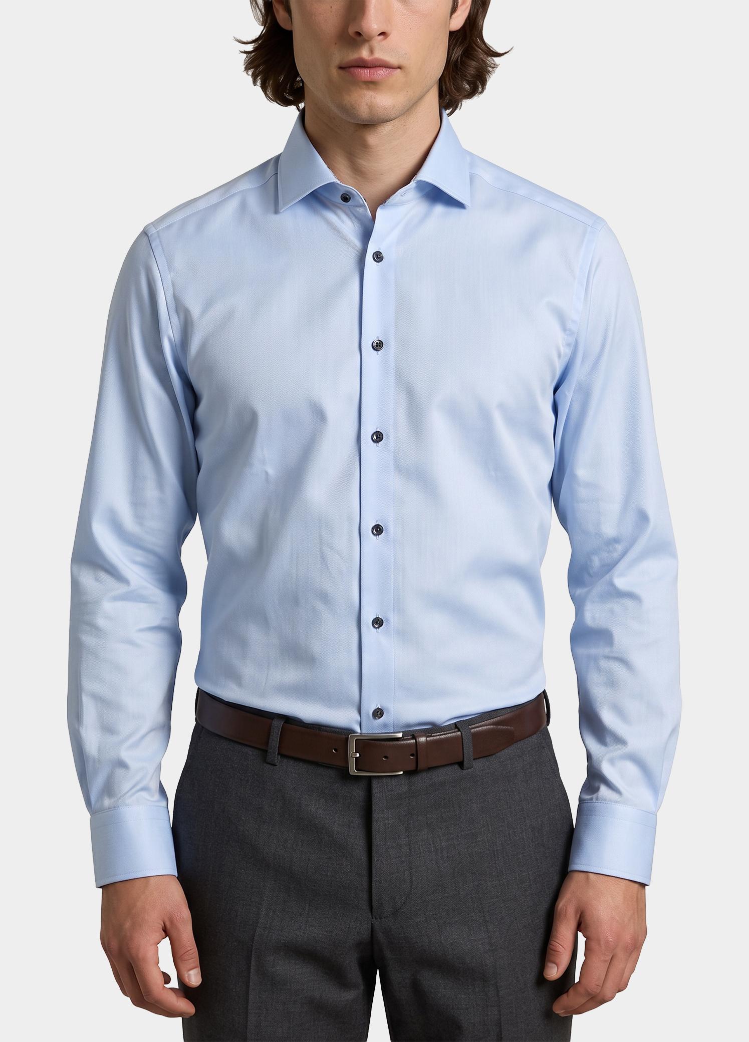 Olymp Zakelijk overhemd heren Blauw 133824-Hemden 133824/74