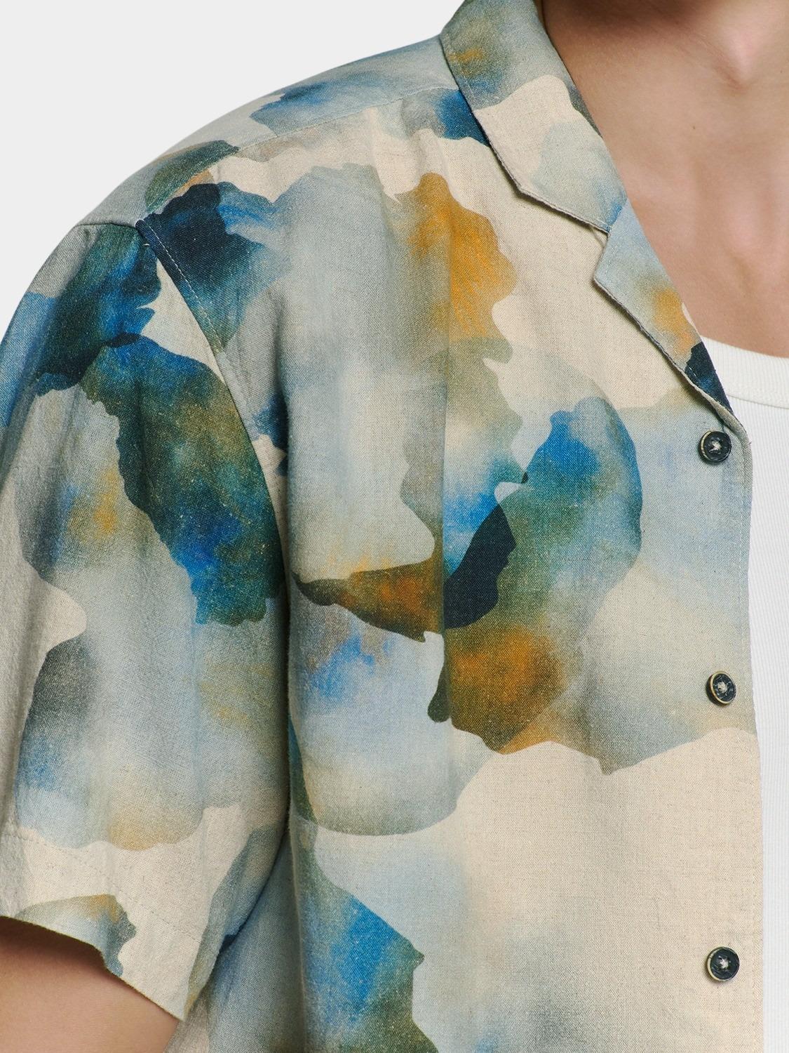 No Excess Casual hemd korte mouw Blauw  27440345/030