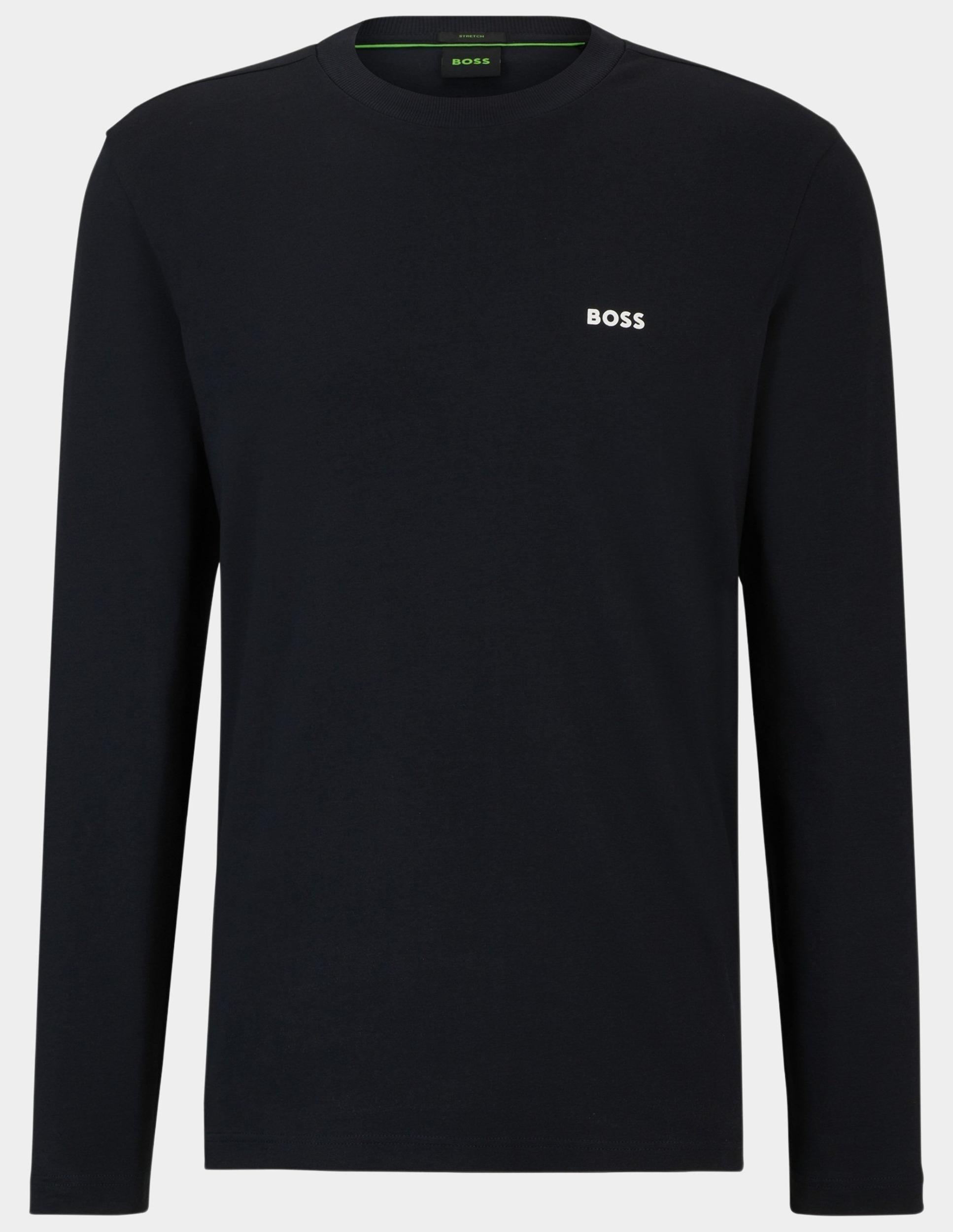BOSS Green T-shirt lange mouw Blauw Tee Long 10256064 01 50506365/402