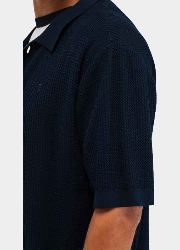 Butcher of Blue Casual hemd korte mouw Blauw Durrow M2616005/890