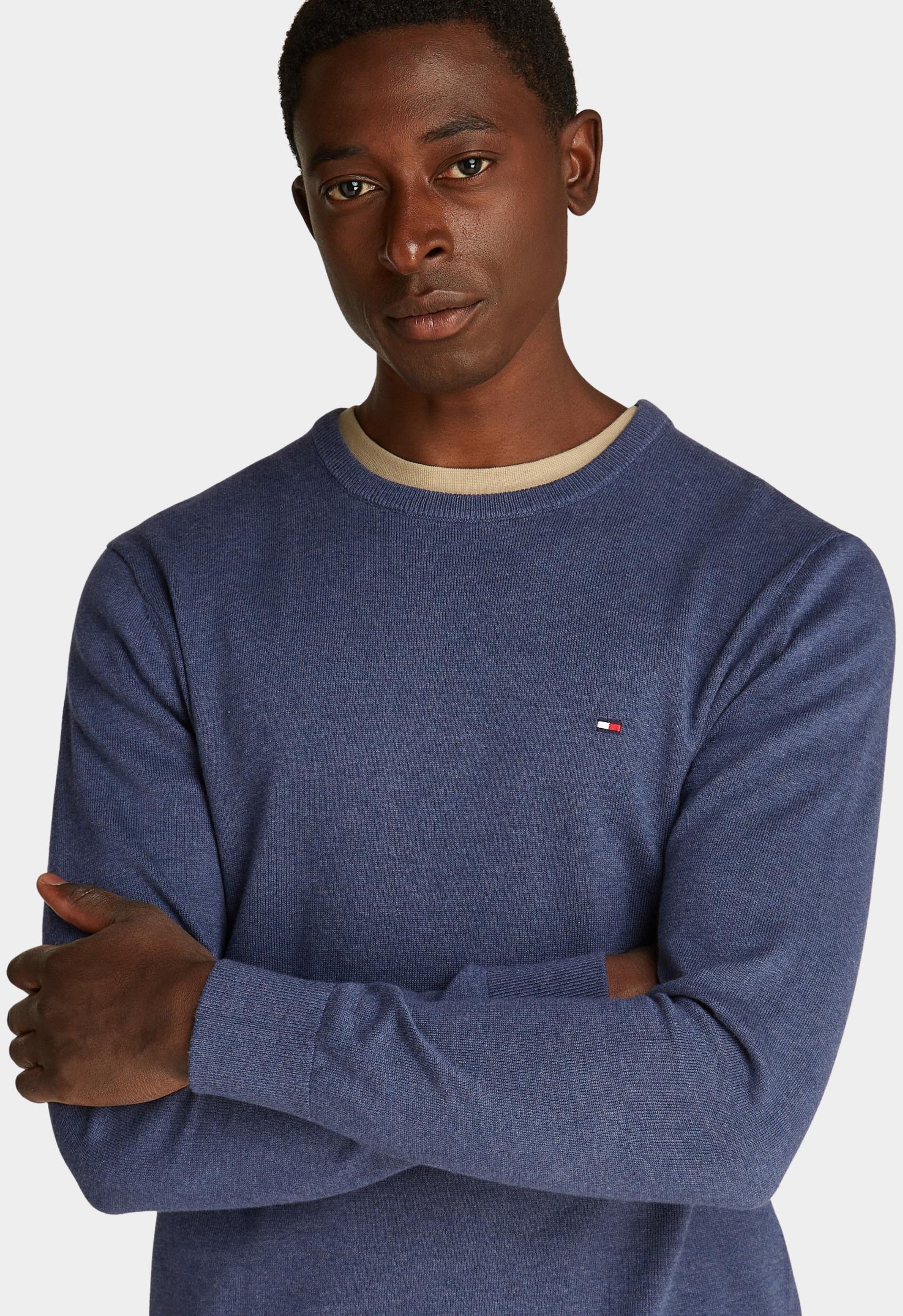 Tommy Hilfiger Pullover Blauw Essential SSNL Cotton Crew Nec MW0MW39999/DVI