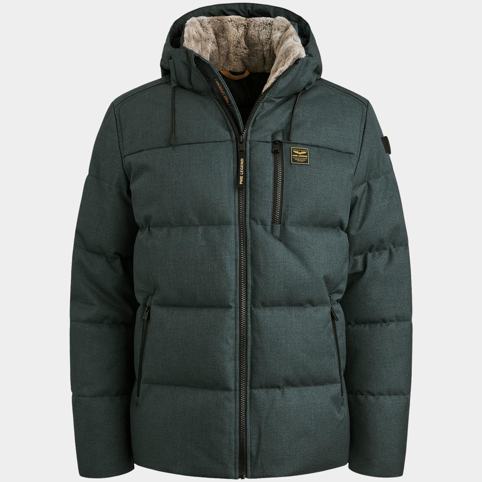 PME Legend Winterjack Blauw Semi long jacket YETCRAFT Mel PJA2508116/5125