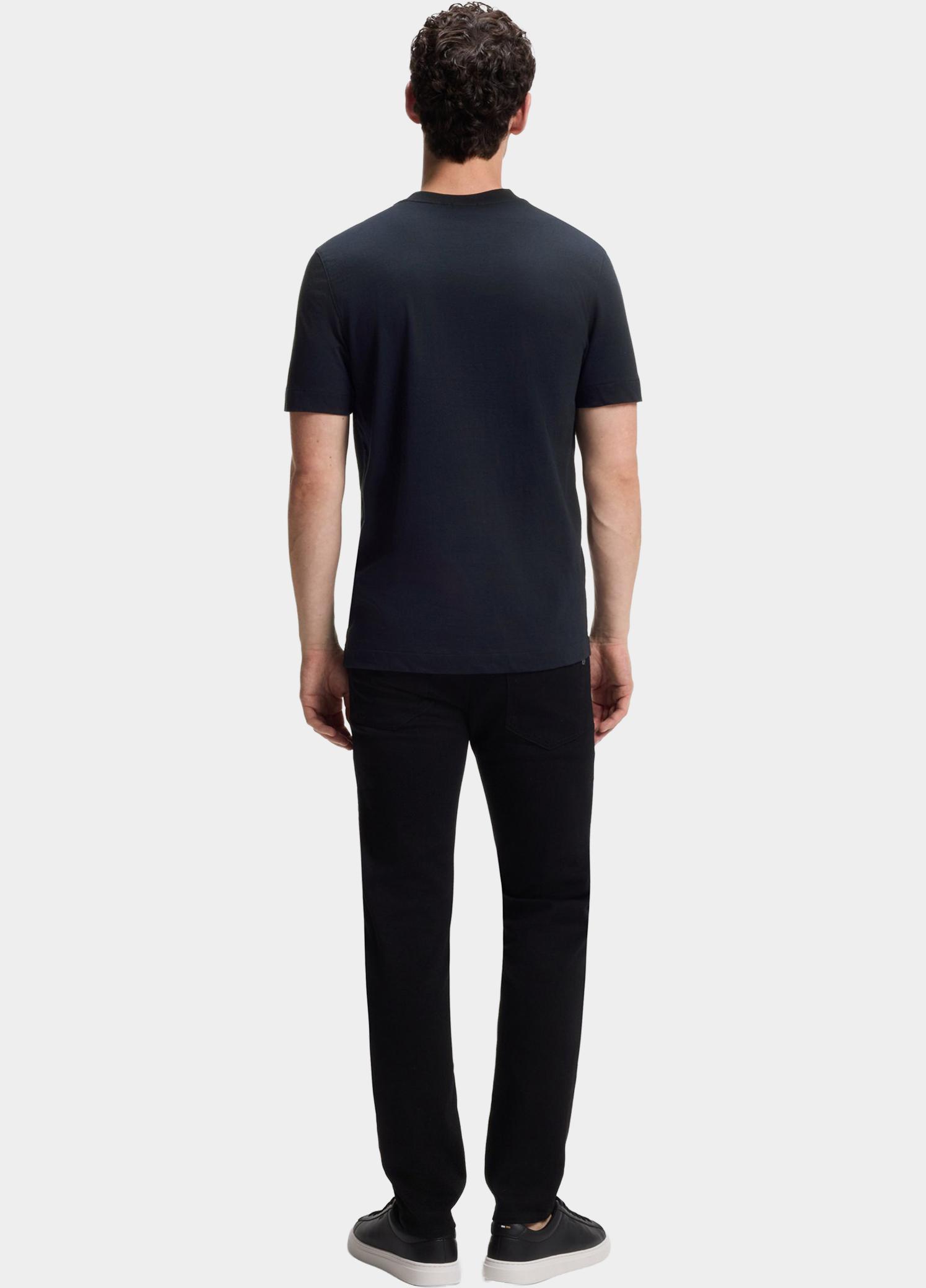 BOSS Black T-shirt lange mouw Blauw Thompson 01 10281524 01 50565995/404
