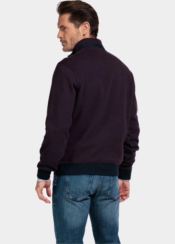 Baileys sweat halfzip Paars Sweatshirt 1/2 Zip  2-tone Ja 523157/40