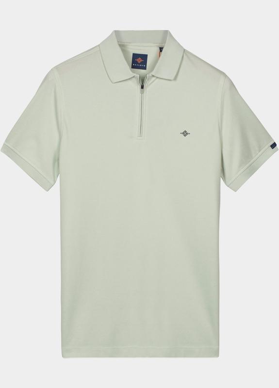Baileys Polo heren Groen Poloshirt Zip  2-tone 615284/71