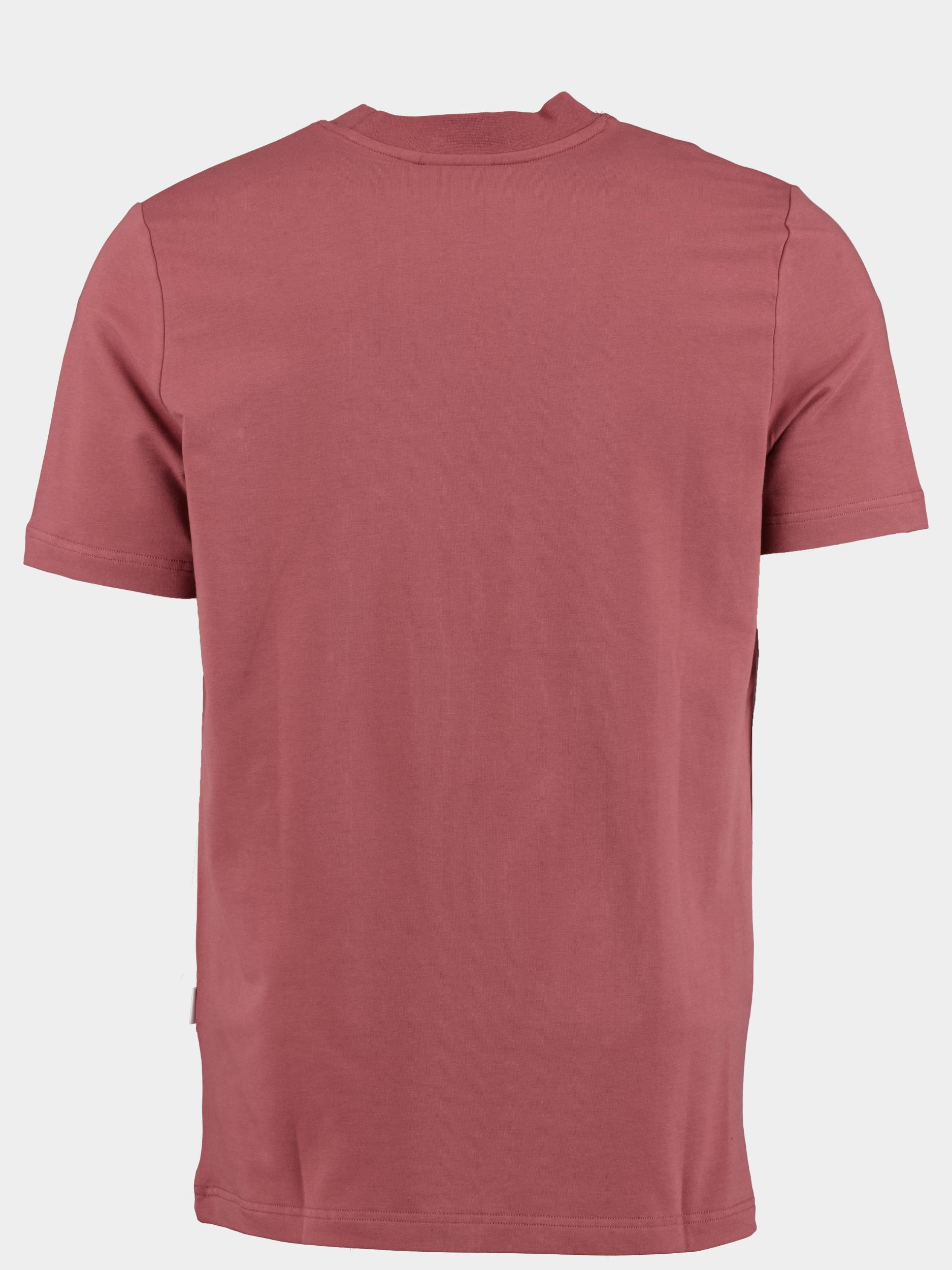 Supply & Co. T-shirt korte mouw Paars Lungo Tee With Chestlogo 24108LU16/687 dark mauve