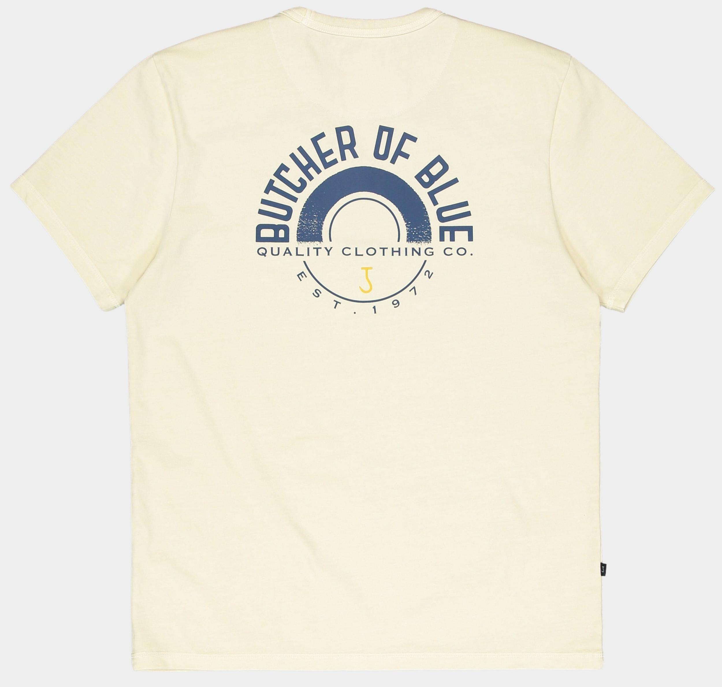 Butcher of Blue T-shirt korte mouw Beige Army Circle Tee M2512011/618