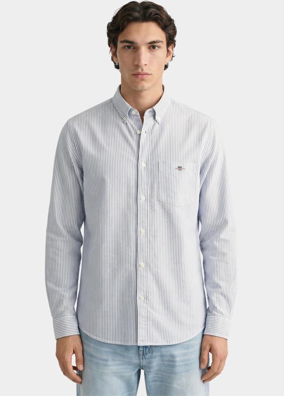 Gant Overhemd heren Blauw Klassiek Oxford-overoverhemd 3000230/436