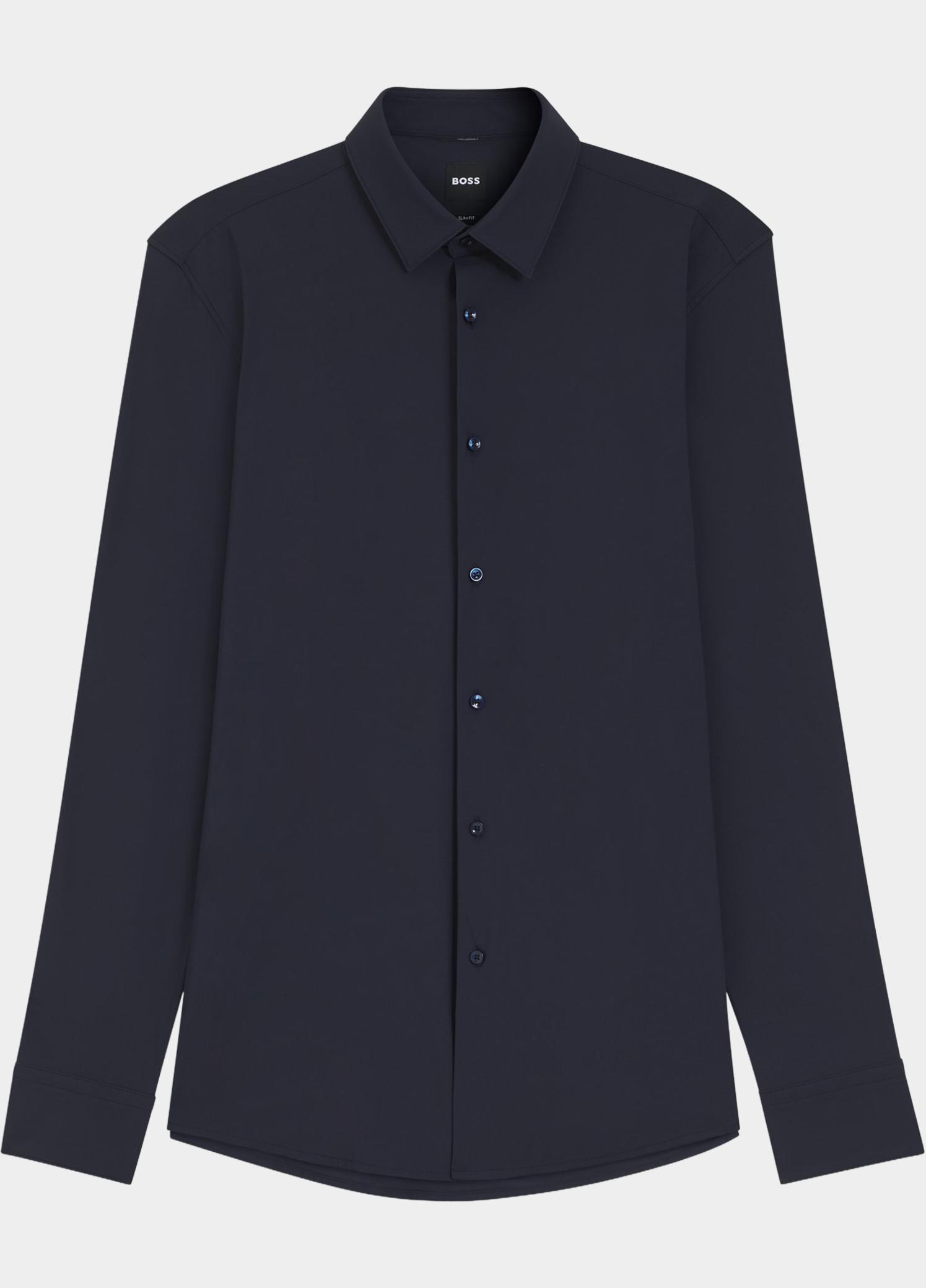 BOSS Black Business hemd lange mouw Blauw P-HANK-S-K-261 10248739 01 50555747/404