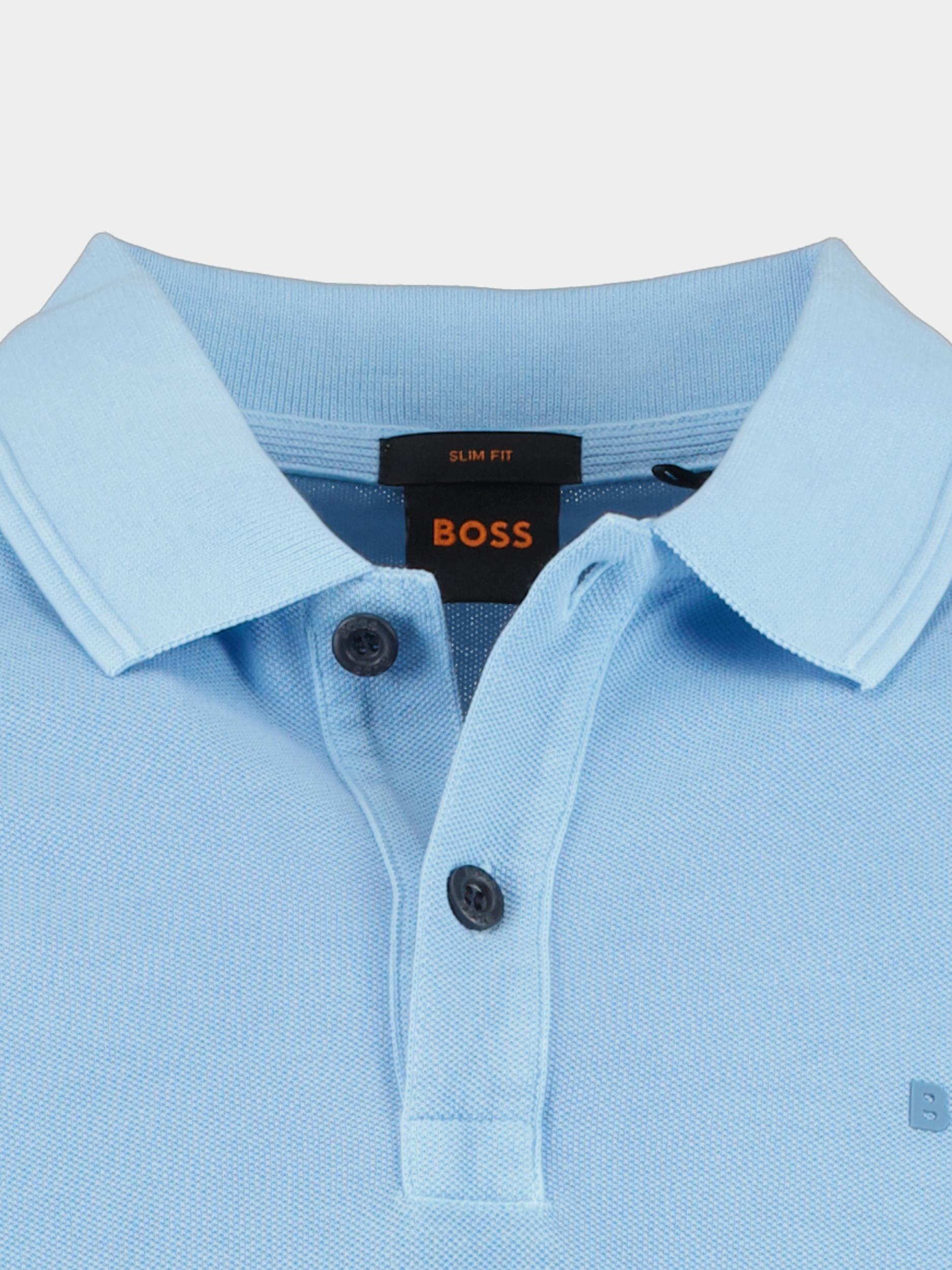 BOSS Orange Polo korte mouw Blauw Prime 10203439 01 50468576/460