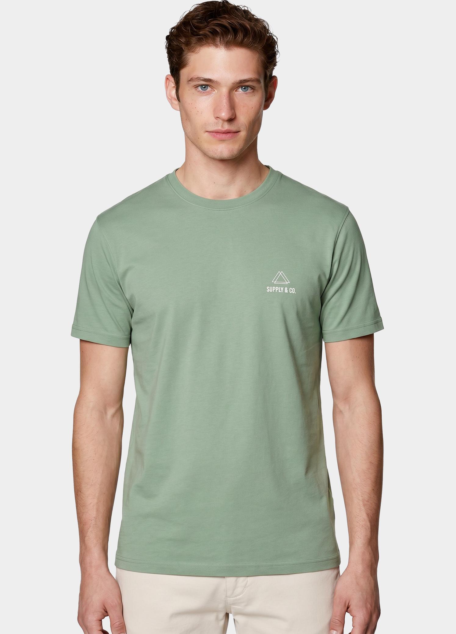 Supply & Co. T-shirt heren Groen Basic T-shirt SCO25108BA01/343 surf side