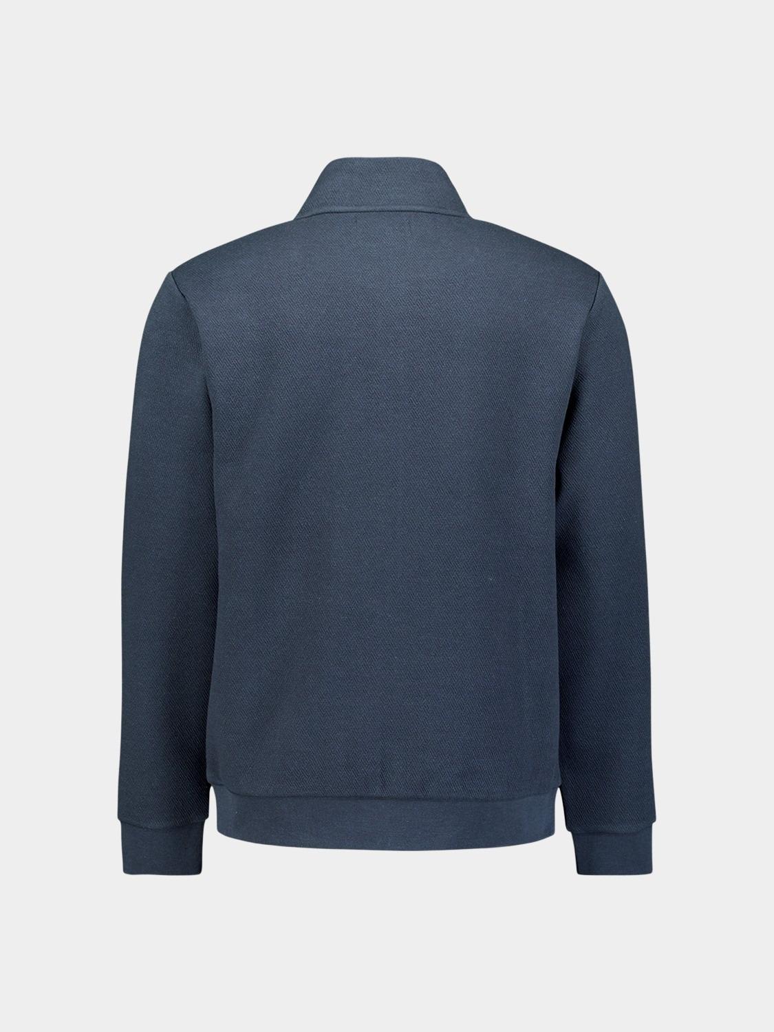 No Excess sweat vest Blauw Sweater Full Zip Stand Up-Col 29100815/078