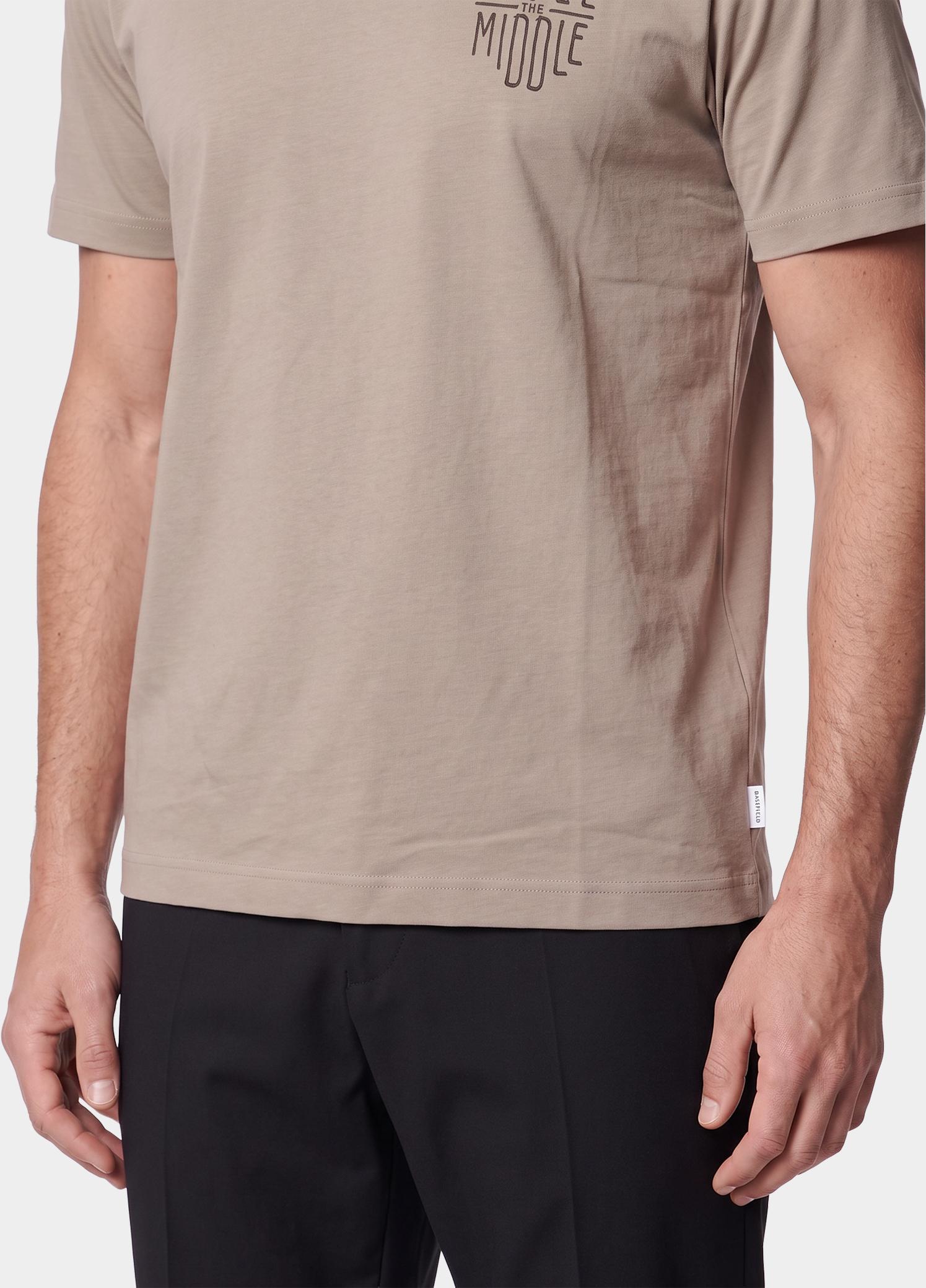 Basefield T-shirt heren Beige  219018847/247