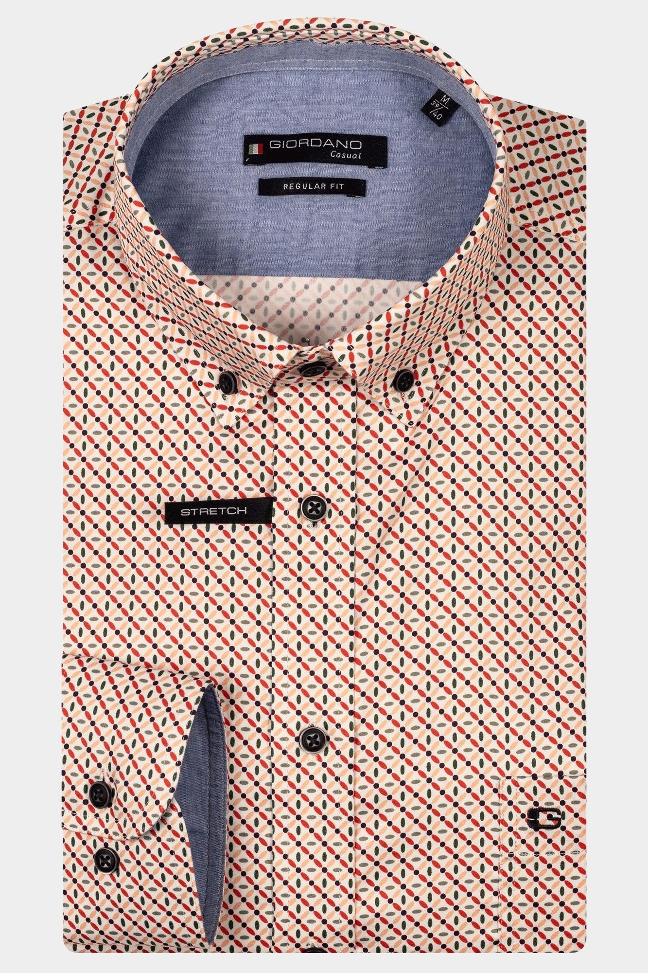 Giordano Casual hemd lange mouw Rood Ivy Long sleeve button down s 517012/30