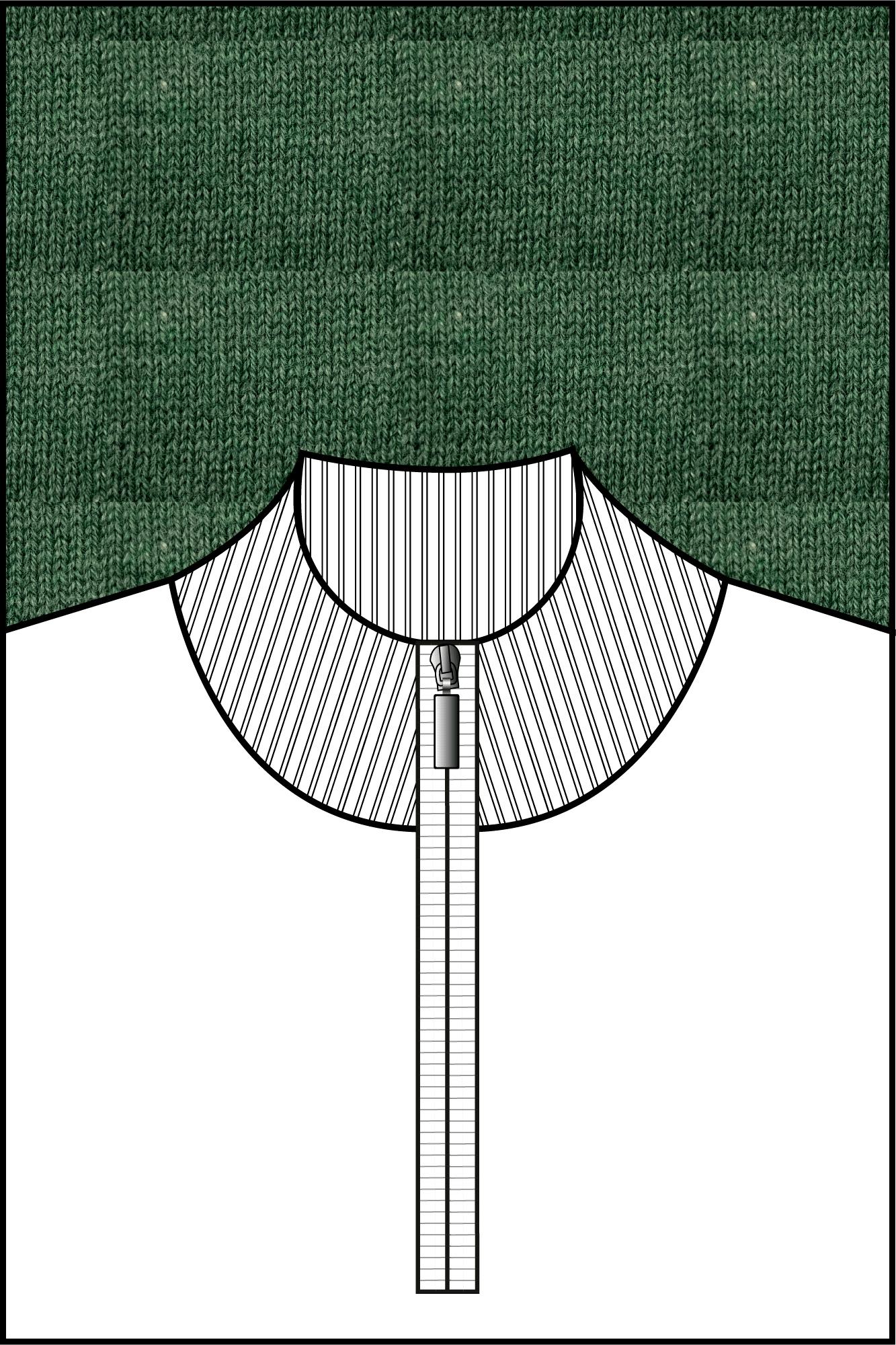 Baileys Half Zip Groen Pullover 1/2 zip  Pima Cotton 528400/735