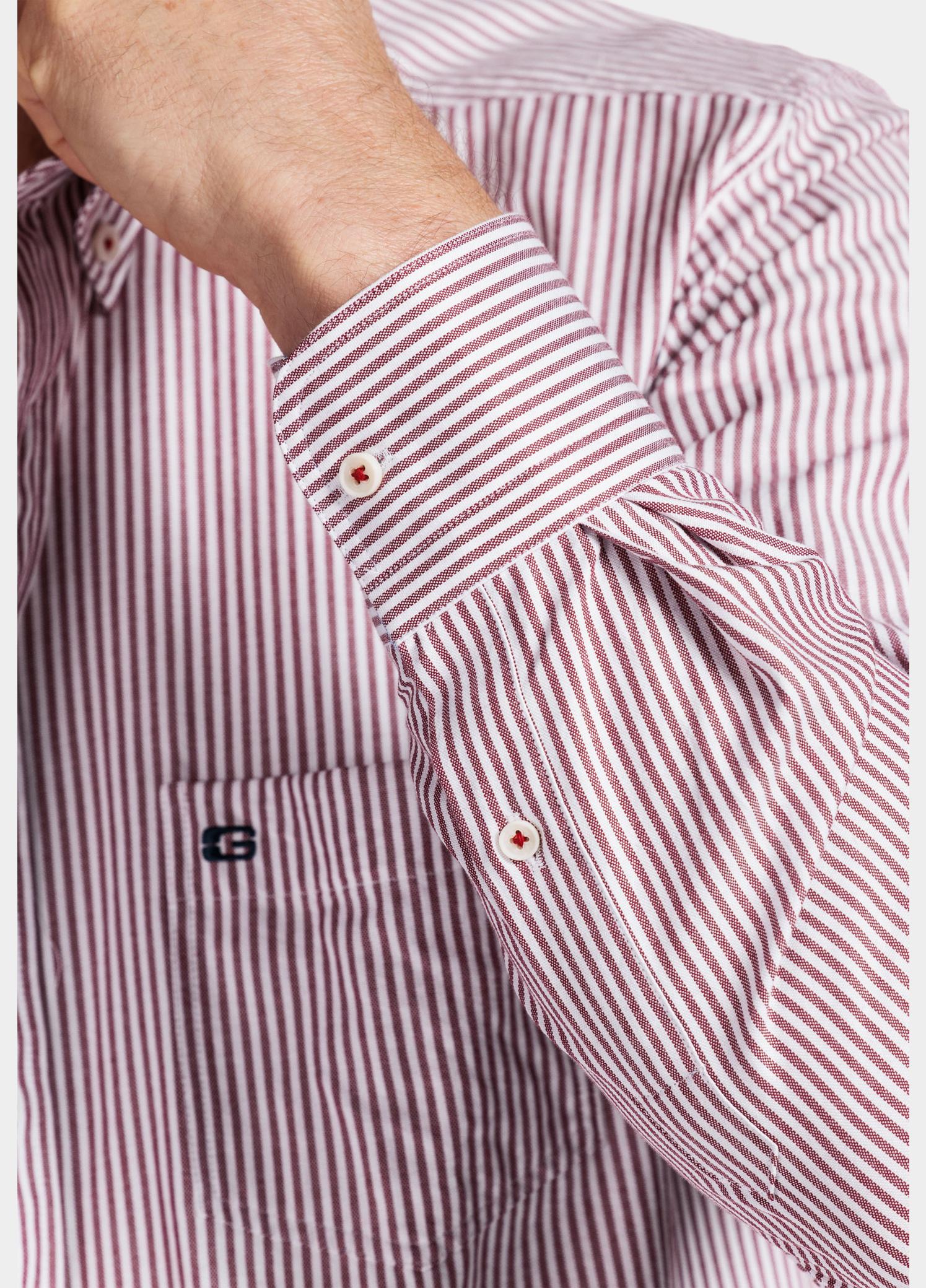 Giordano Overhemd heren Rood Ivy long sleeve button down o 517131/30