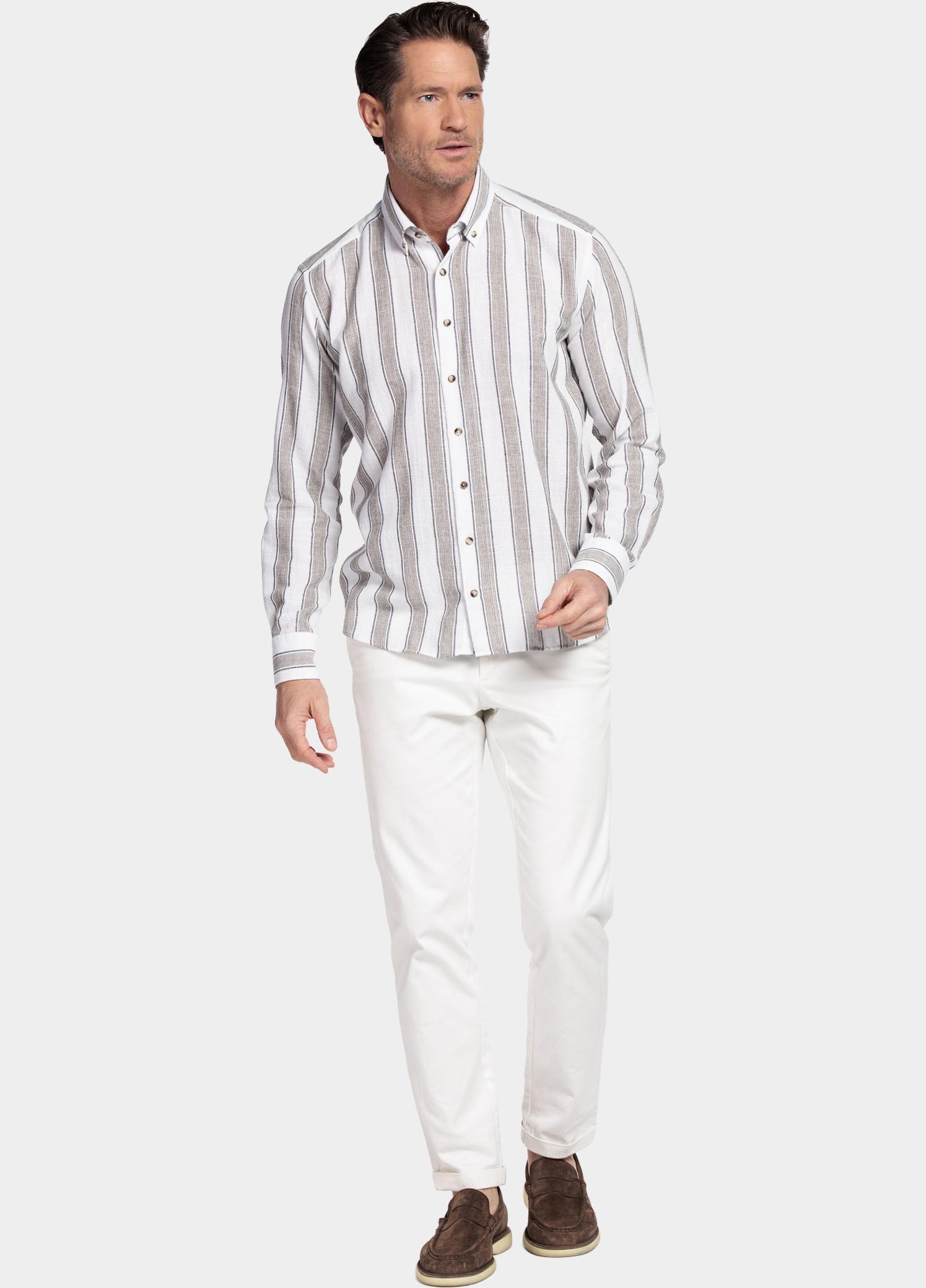Giordano Overhemd heren Bruin Loretto Long Sleeve Button Do 617826/80