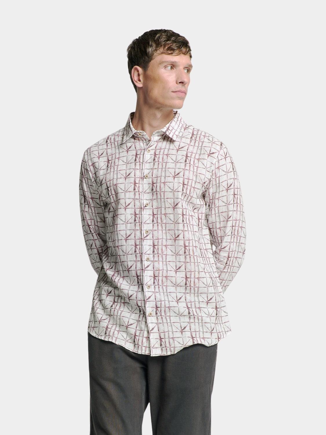 No Excess Casual hemd lange mouw Roze  27430206/146
