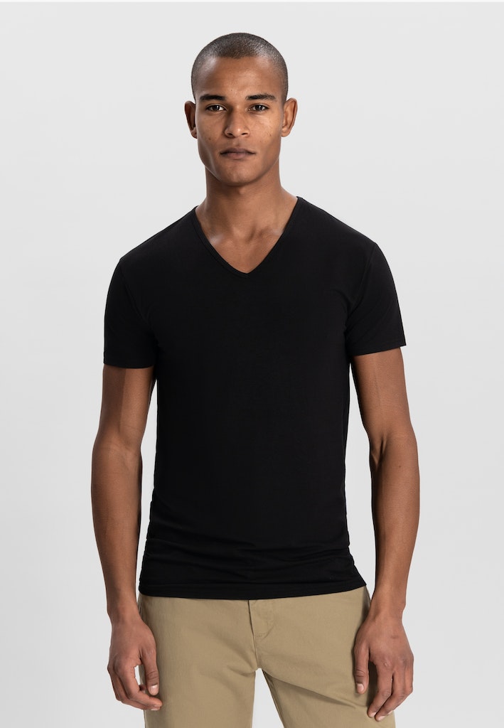 Dstrezzed T-shirt Zwart DS_Eastwood 2 Pack V-Neck Tee 707010/999