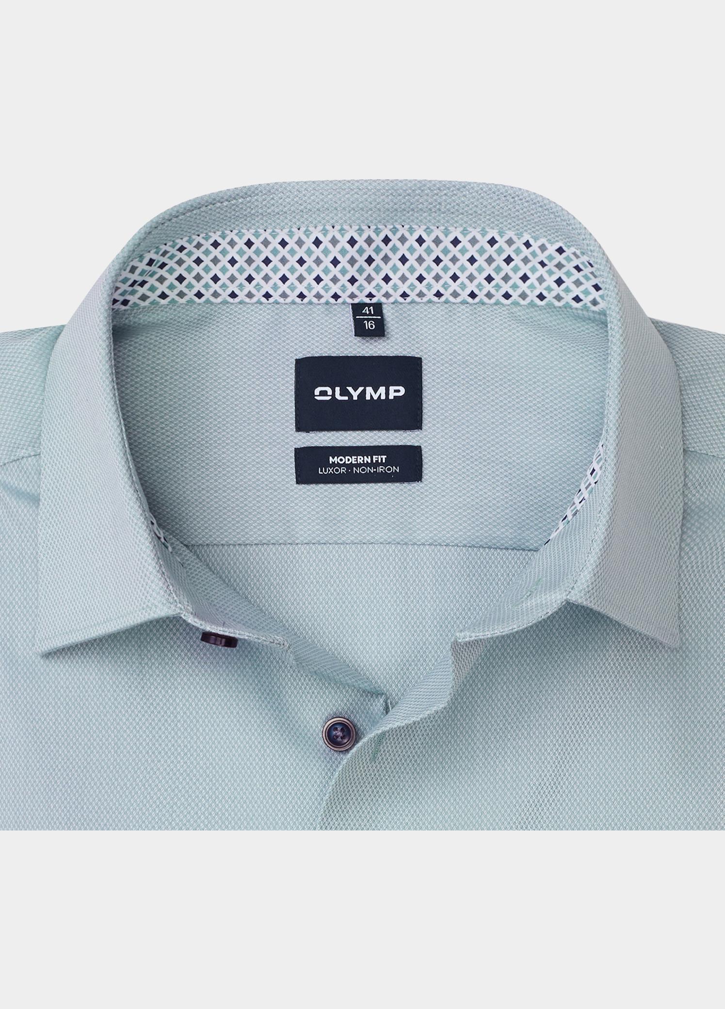 Olymp Overhemd extra lange mouw Groen Luxor mf D.2103/2108 126229/45