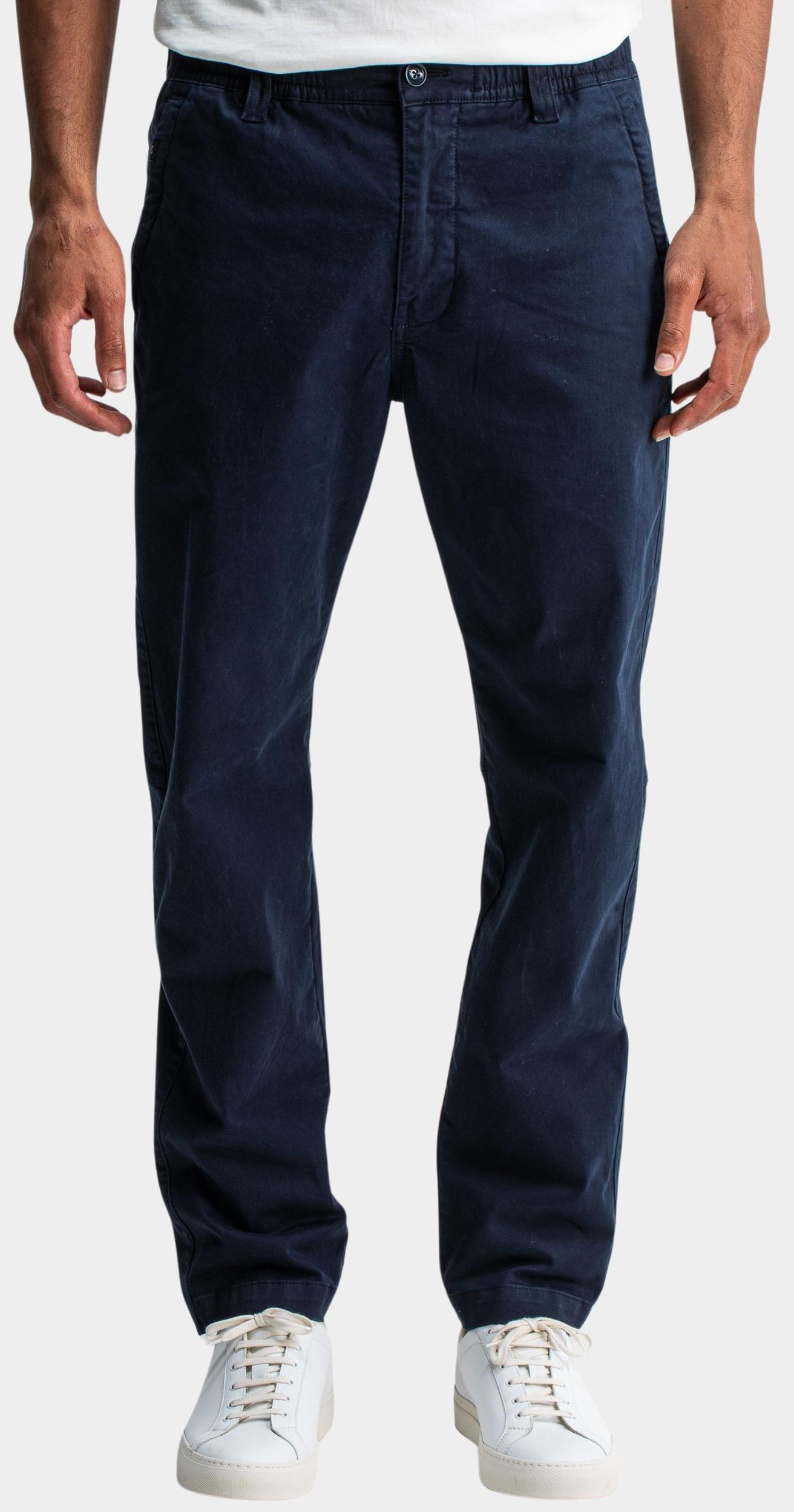 Butcher of Blue Chino Blauw Tristan Sateen Chino M2521001/890