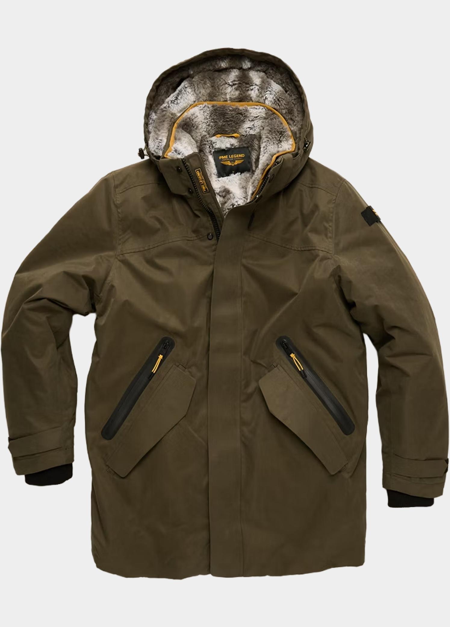PME Legend Winterjas heren Groen Semi long jacket HYDROPACKER PJA2609166/8039