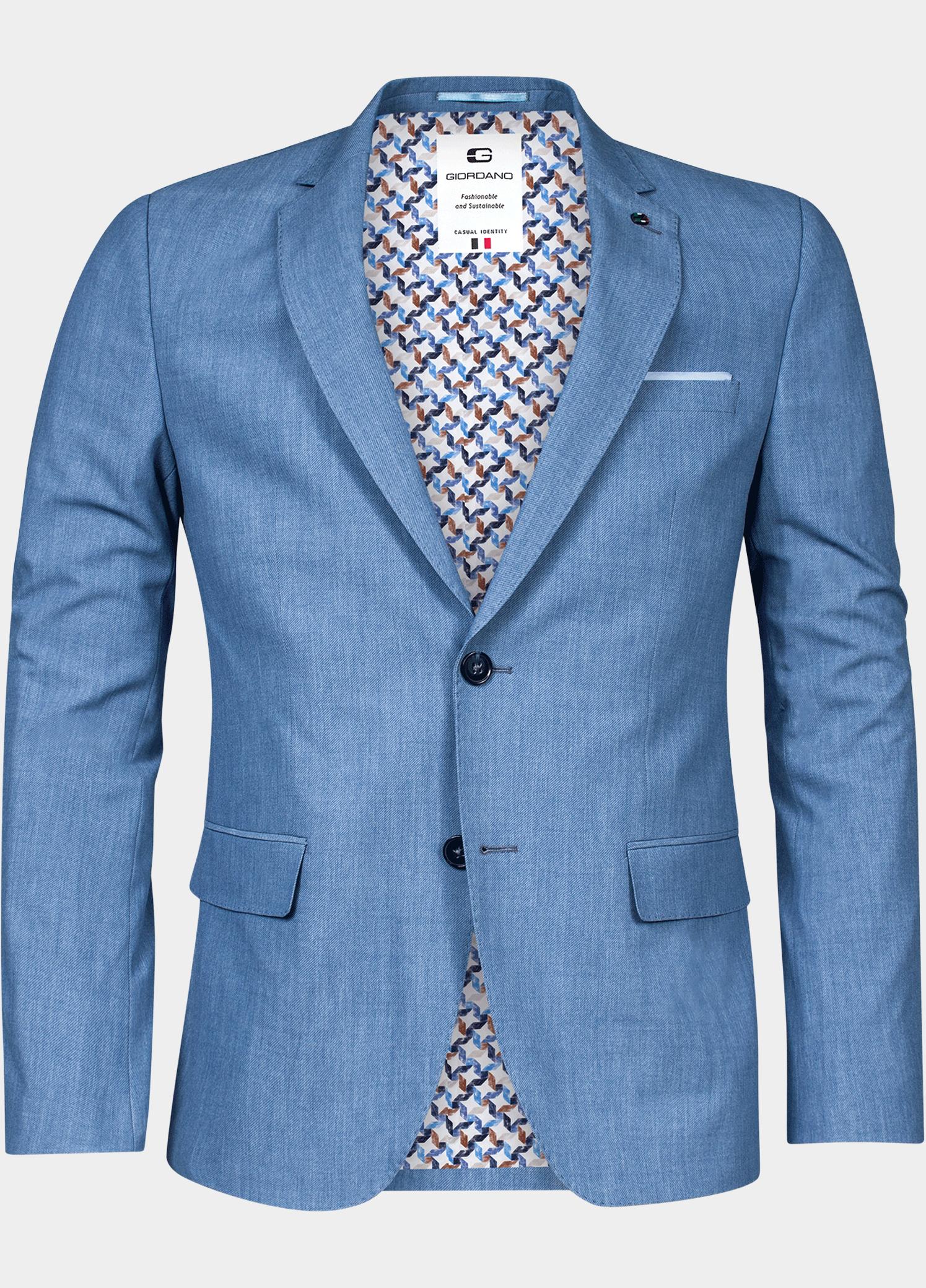 Giordano Colbert Blauw Blazer Robert Stretch Twill 412601/61