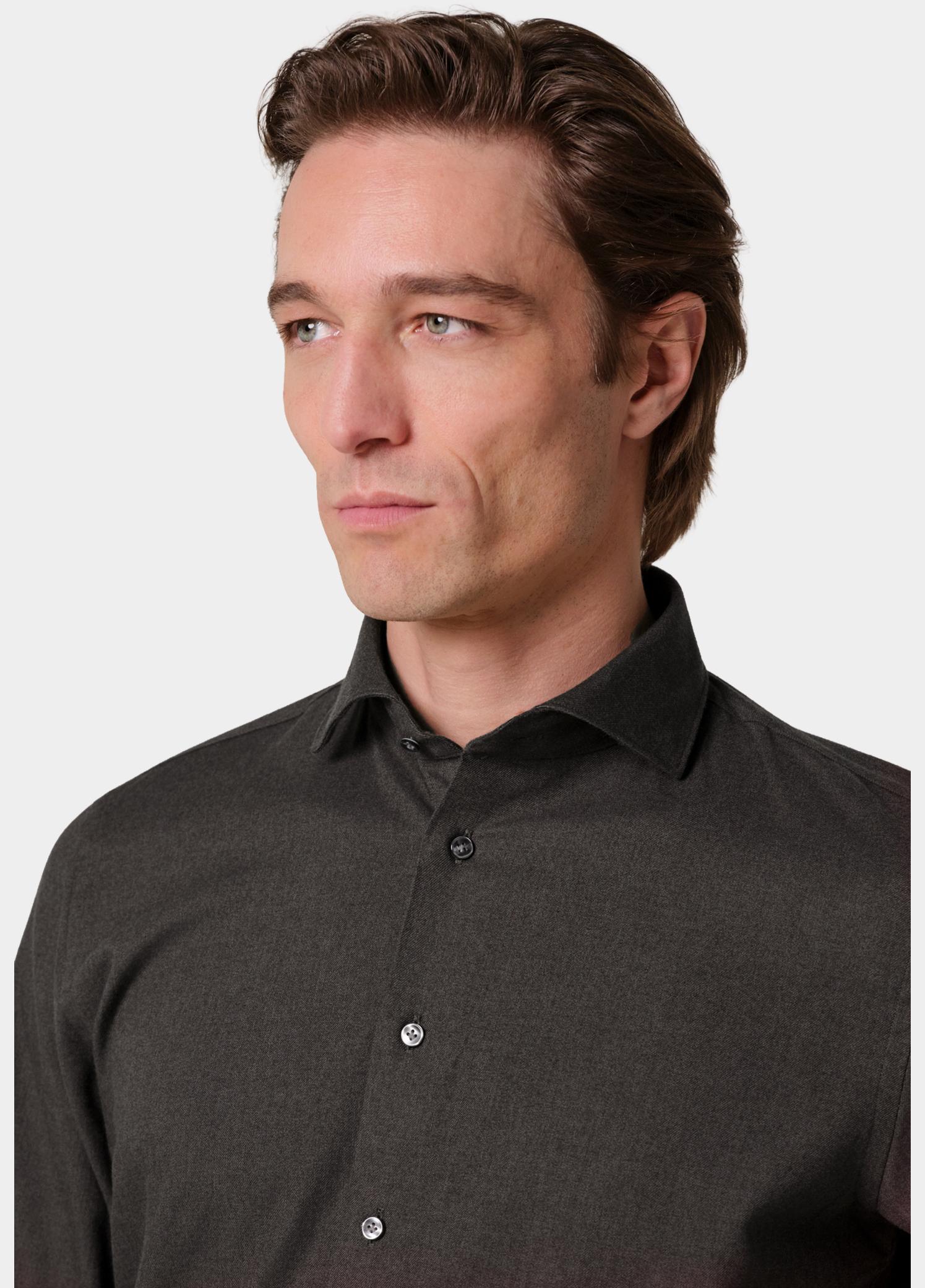 Profuomo Zakelijk overhemd heren Bruin  PPXH30009/F