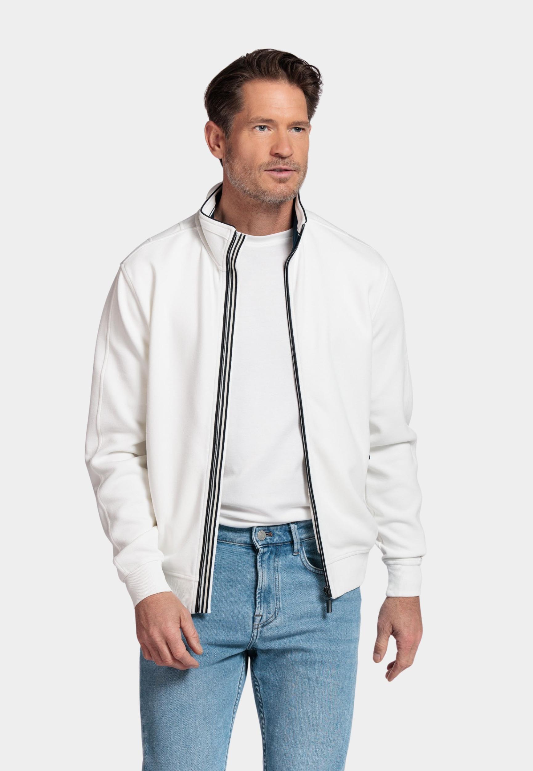 Baileys Vest Wit Sweat Cardigan Zip  Fine Piqu 512292/12