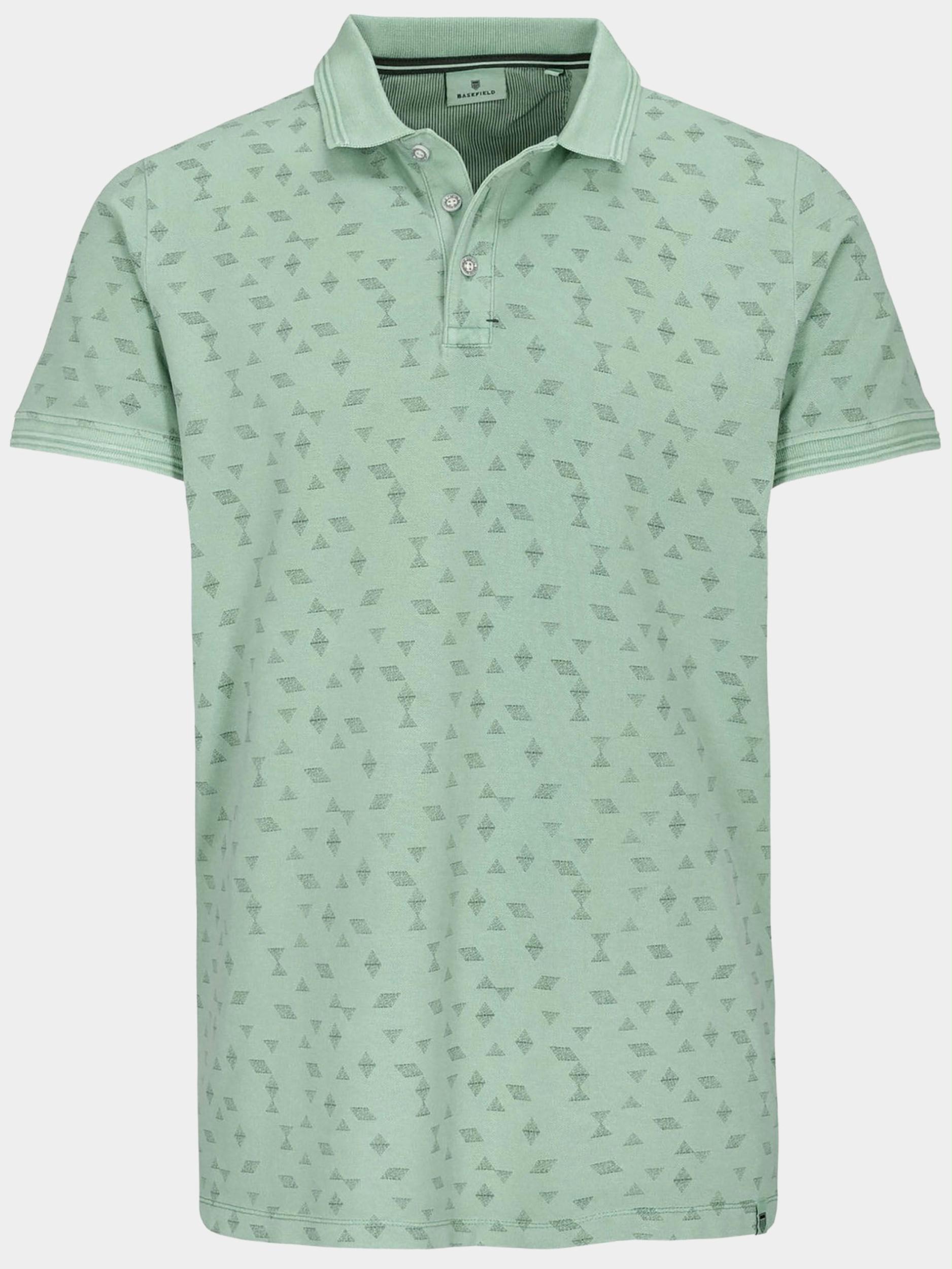 Basefield Polo korte mouw Groen Polo Shirt 1/2 Arm 219016953/501