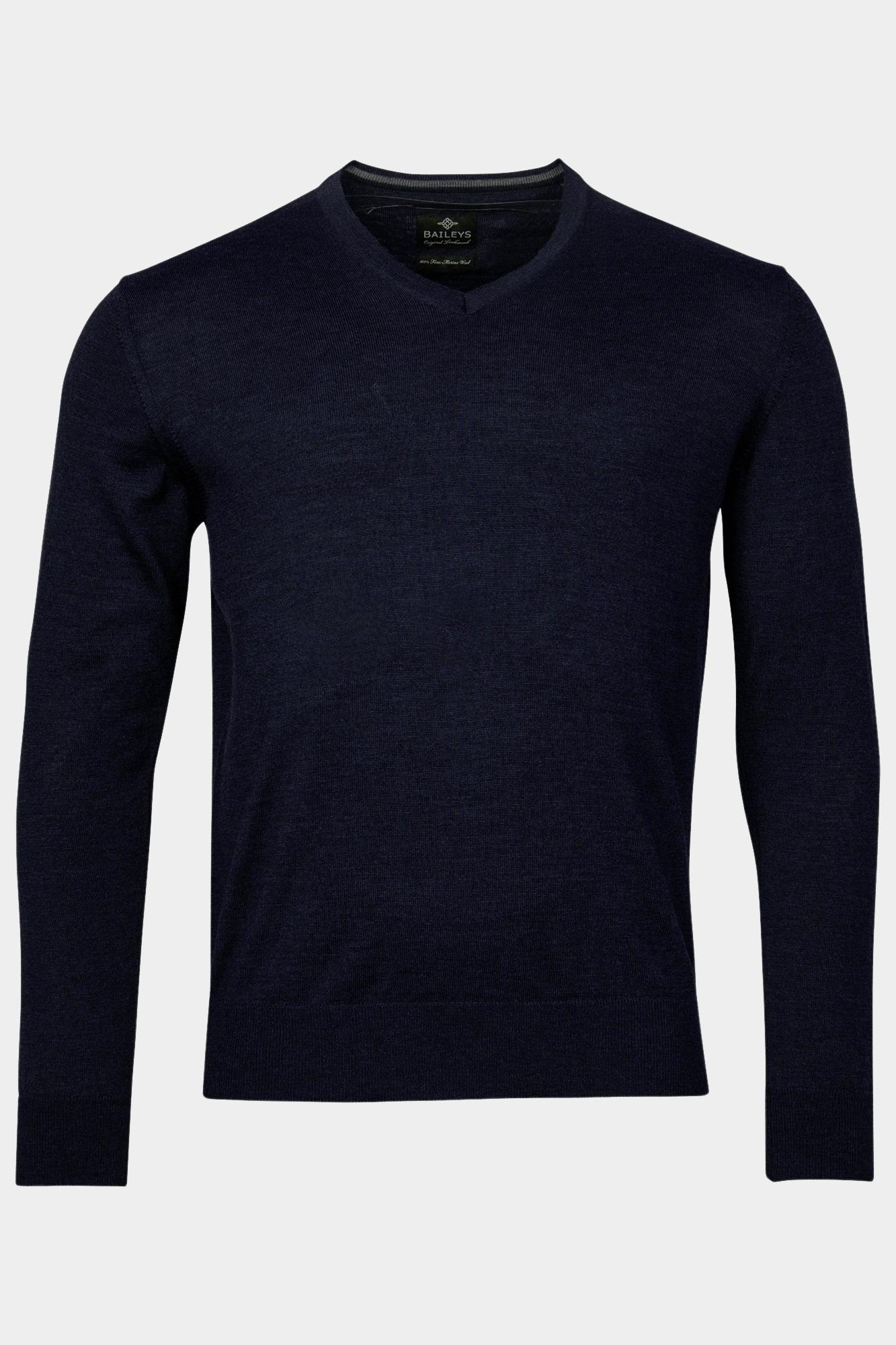 Baileys Pullover Blauw V-Neck 420065/60