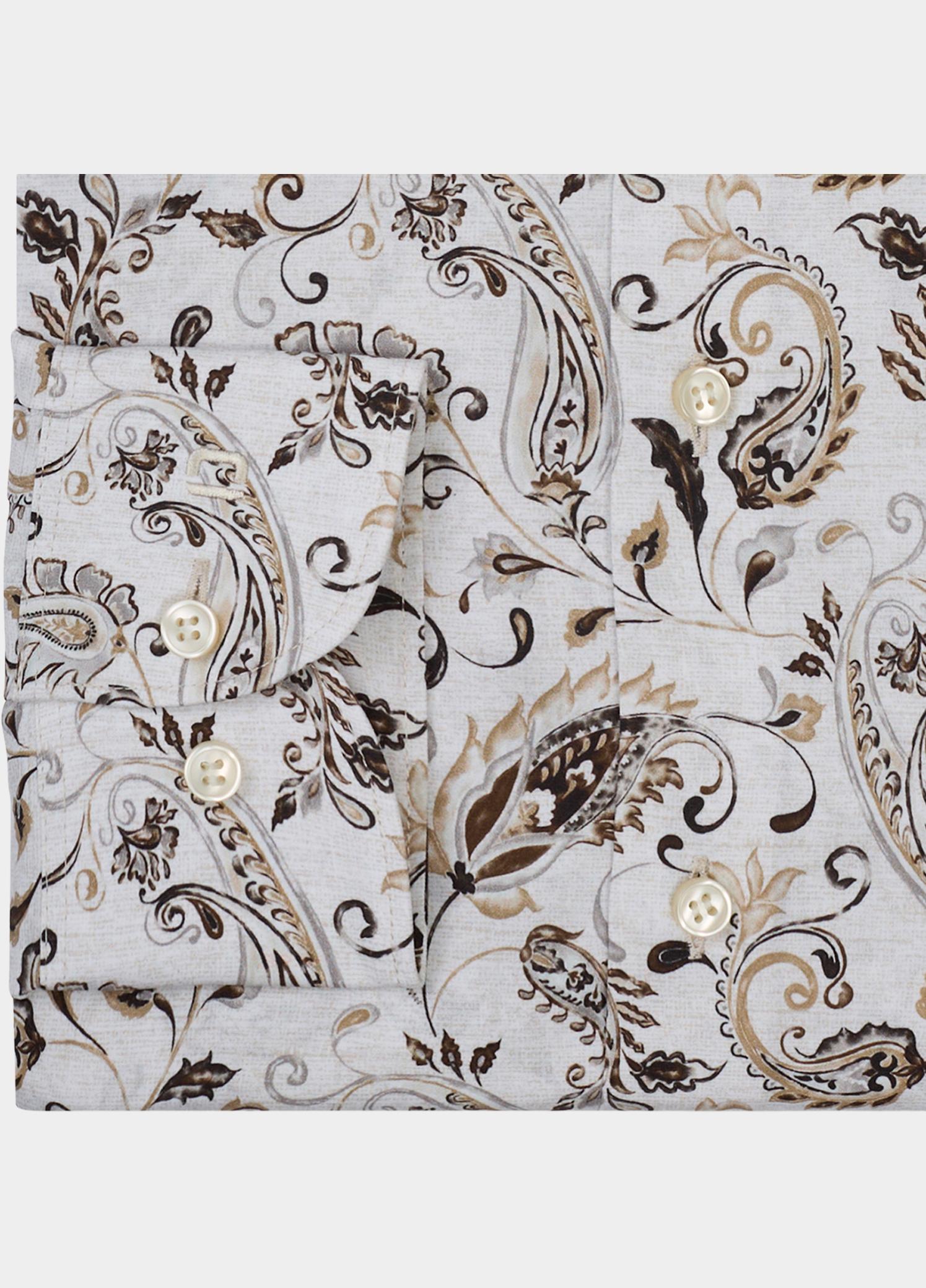 Olymp Overhemd extra lange mouw Beige Level 5 b.f. D.2208 203829/22