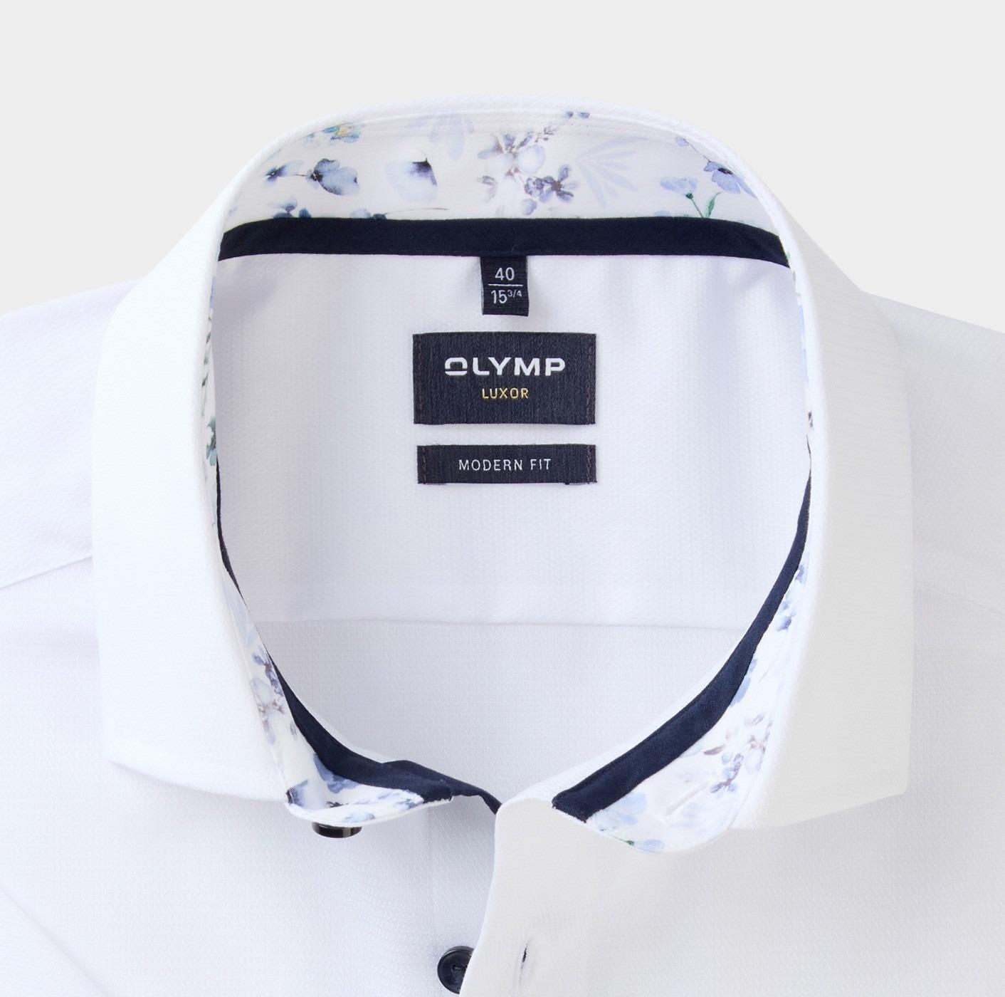 Olymp Business hemd korte mouw Wit Luxor 120672/00