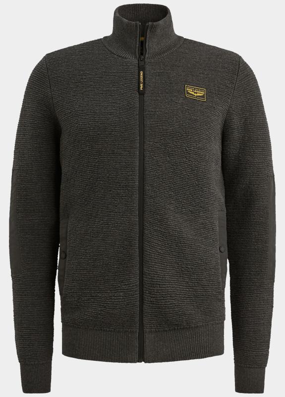 PME Legend Vest Grijs Zip jacket texture yarn PKC2510322/971