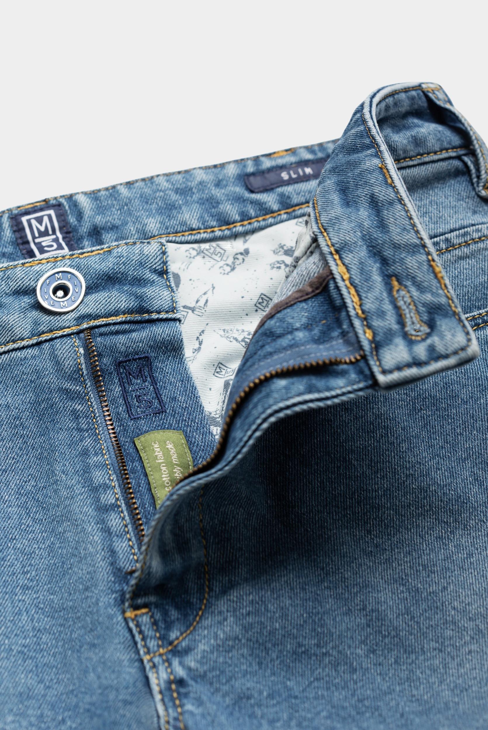 Meyer Flatfront Jeans Blauw SLIM Art.9-6268 3619626800/16