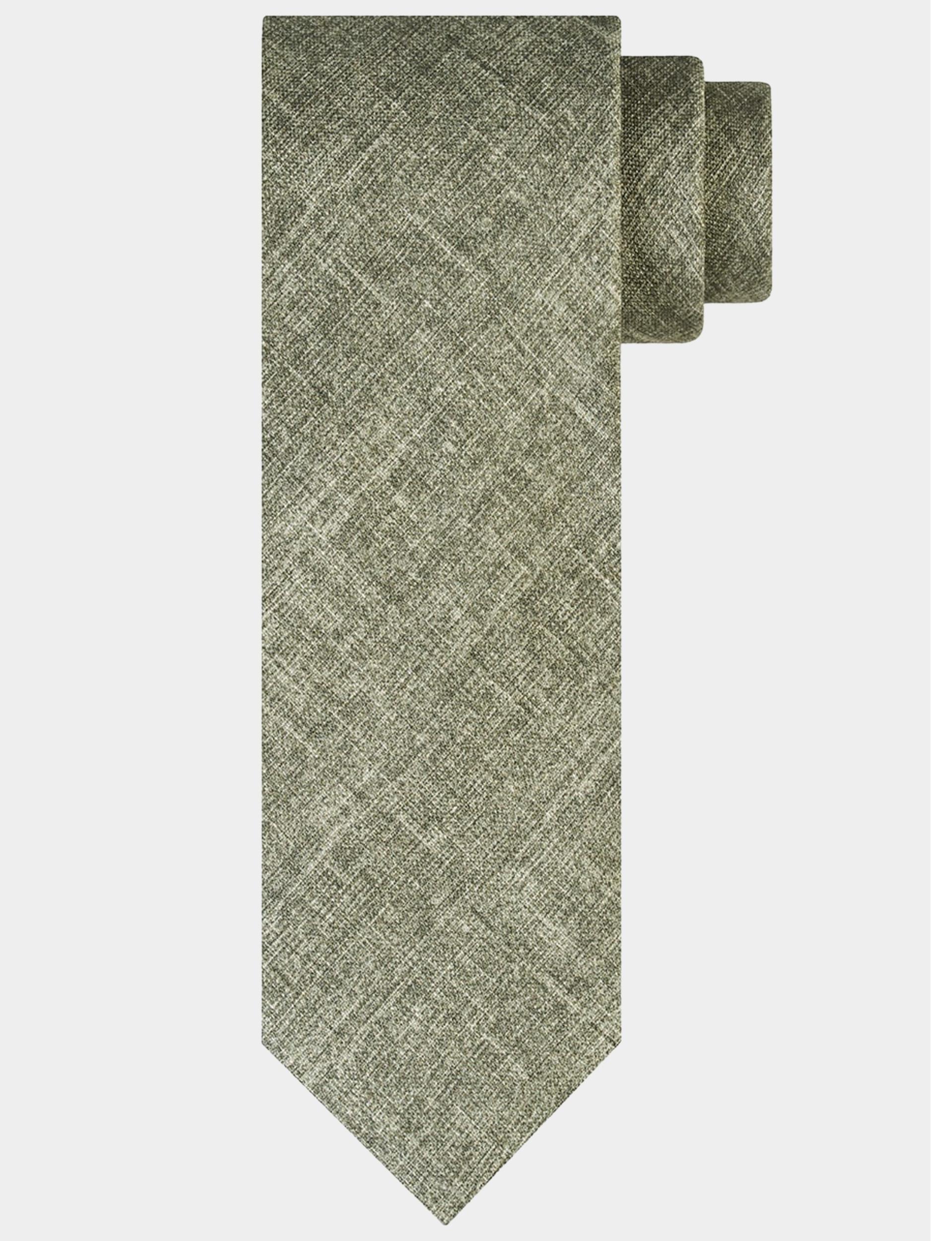 Profuomo Stropdas Groen tie cotton silk print green PPTA1A002D/