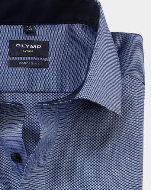 Olymp Business hemd korte mouw Blauw 0400/12 Hemden 040012/18