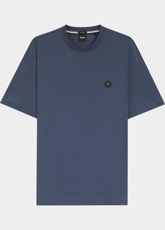 BOSS Black T-shirt heren Blauw C-Taut 01 10263030 02 50555844/468