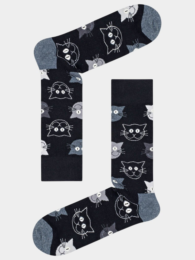 Happy Socks Cadeaubox Sokken Multi 3-pack Mixed Cat Sokken Gift S XMJA08/0100