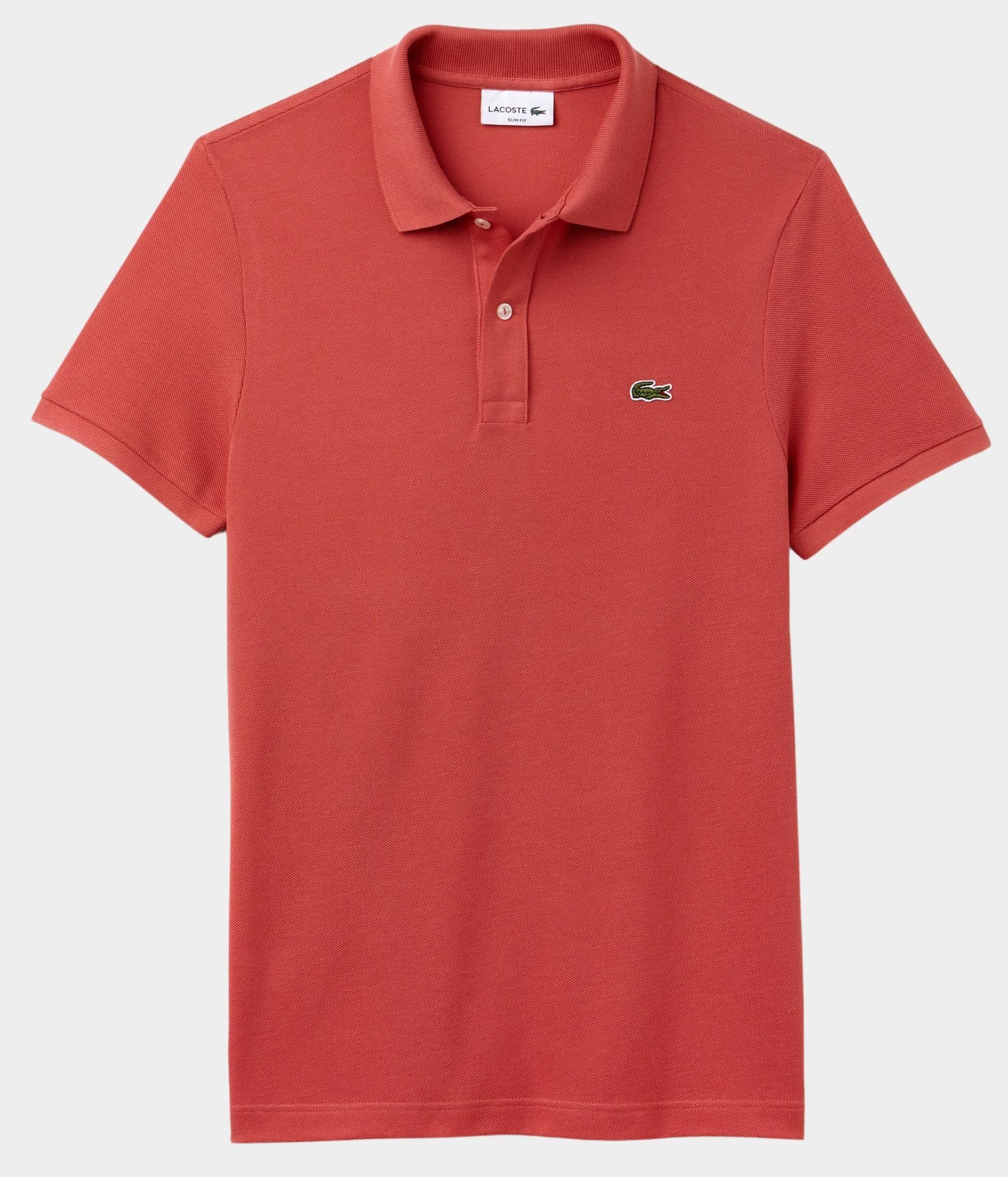 Lacoste Polo korte mouw Rood slim fit PH4012/ZV9