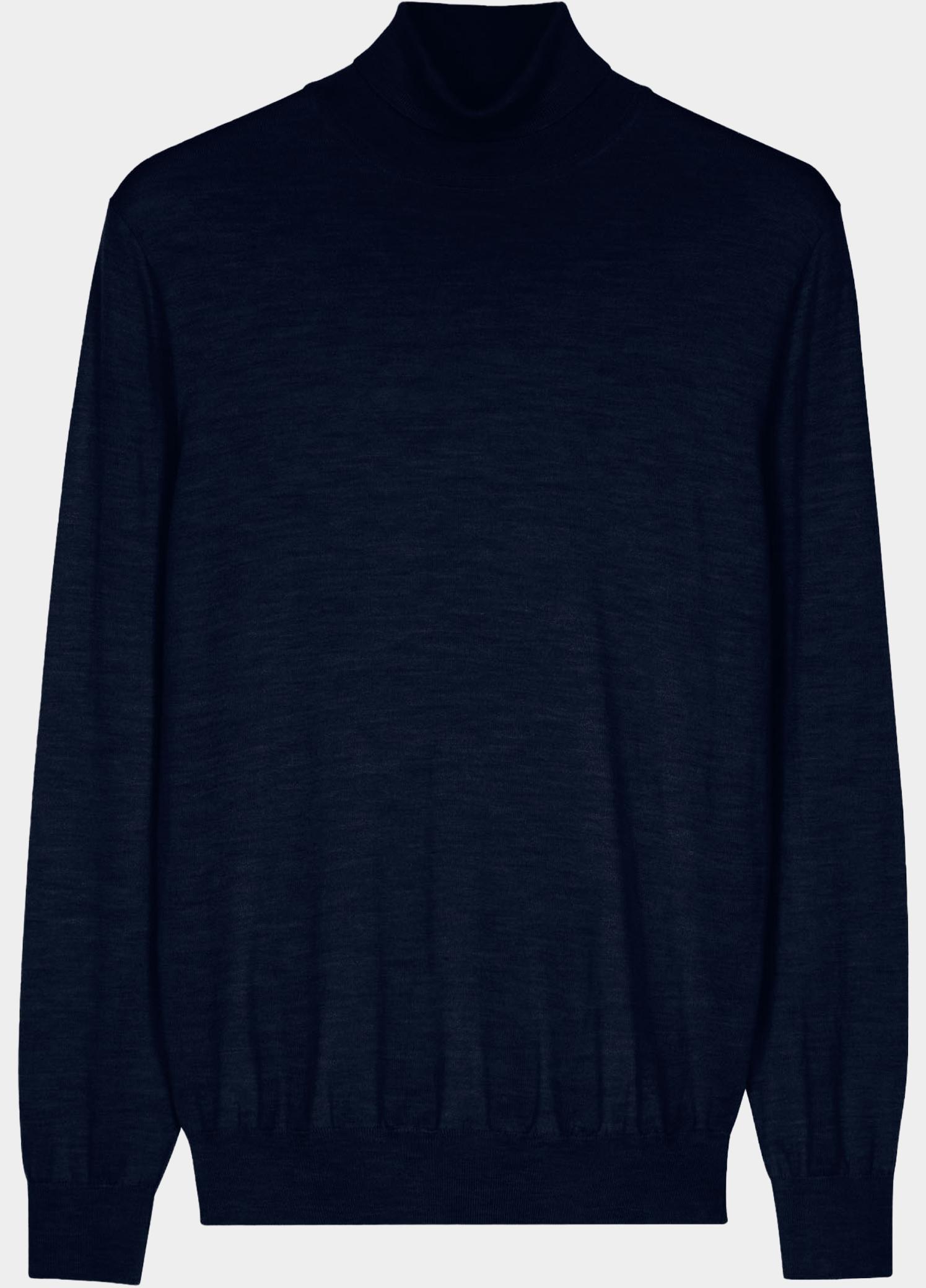 Baileys Coltrui heren Blauw High Neck Pullover 14gg Singl 620069/67