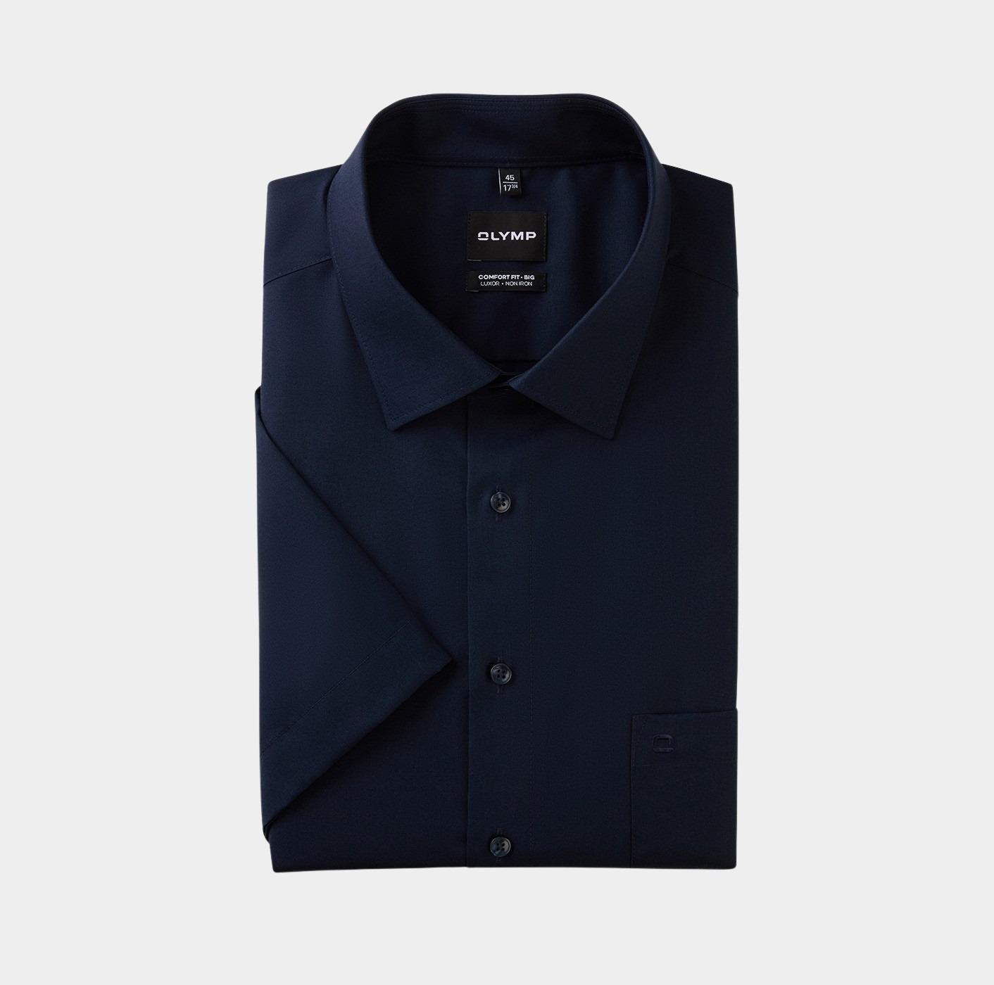 Olymp Business hemd korte mouw Blauw Big&Tall 141112/08