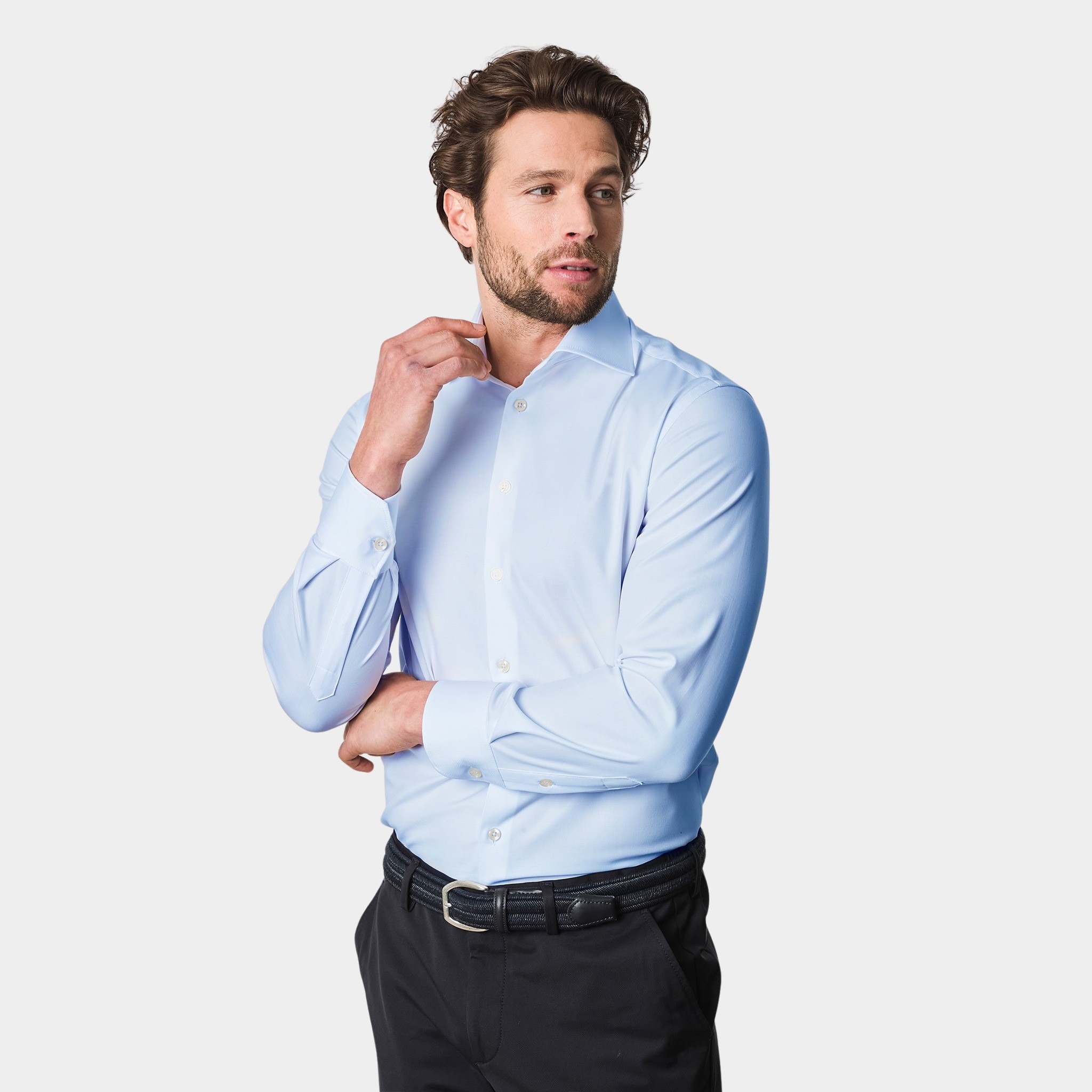 Ledub Business hemd lange mouw Blauw LE24214  SF 5 0142759/120-000-000