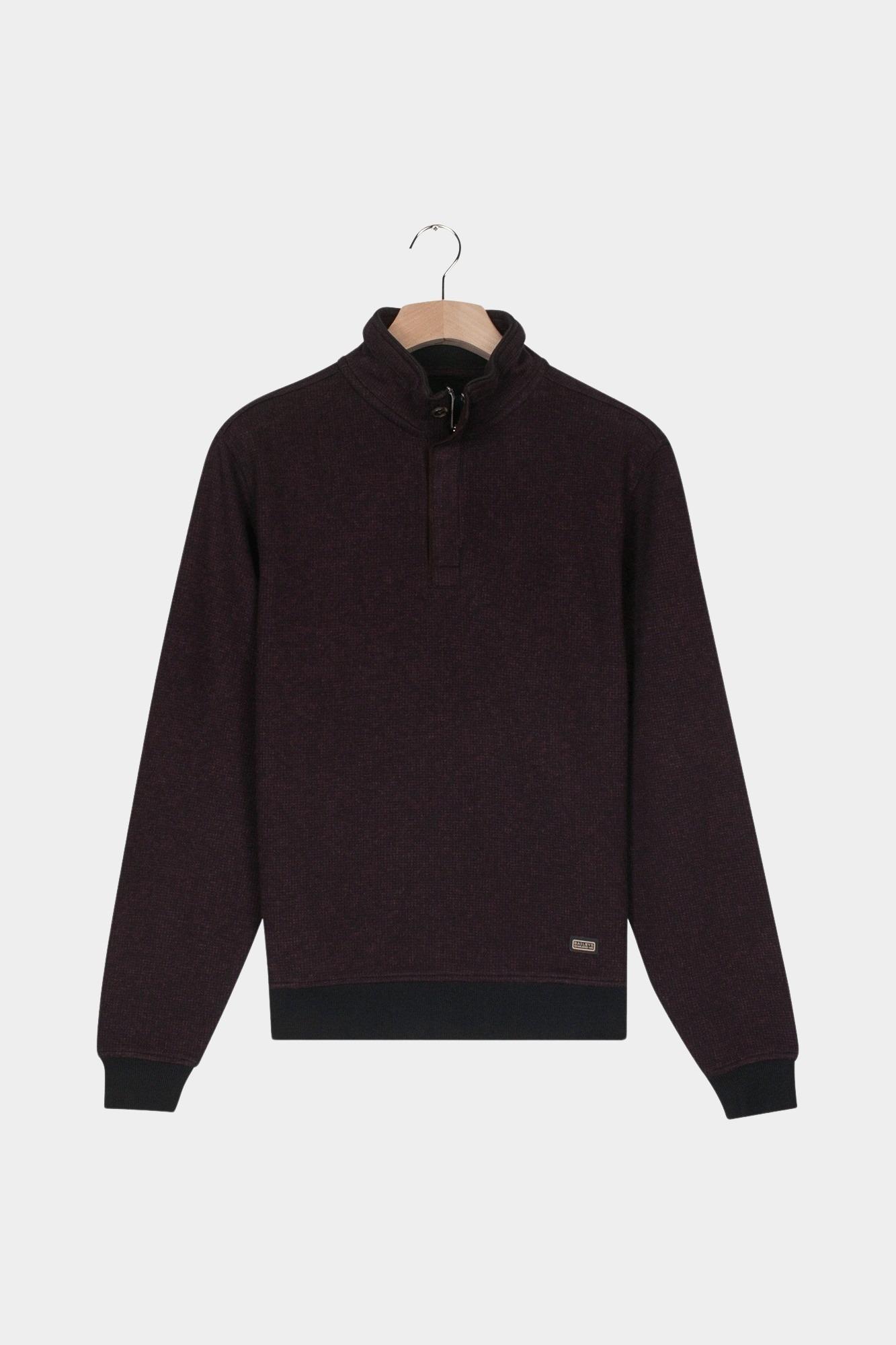 Baileys sweat halfzip Paars Sweatshirt 1/2 Zip 2-tone Jac 523151/40